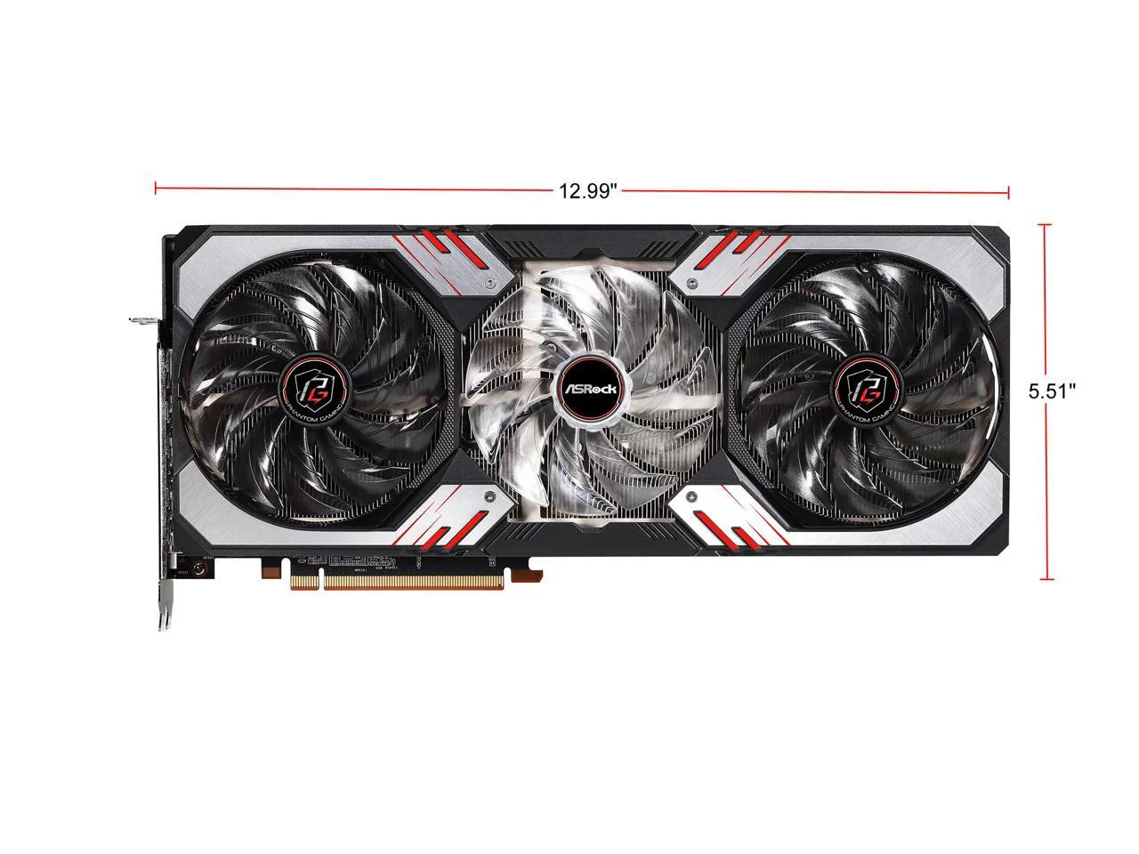 ASRock Radeon RX 6800 XT Phantom Gaming Graphics Card with 16GB GDDR6, AMD RDNA 2 (RX6800XT PGD 16GO)