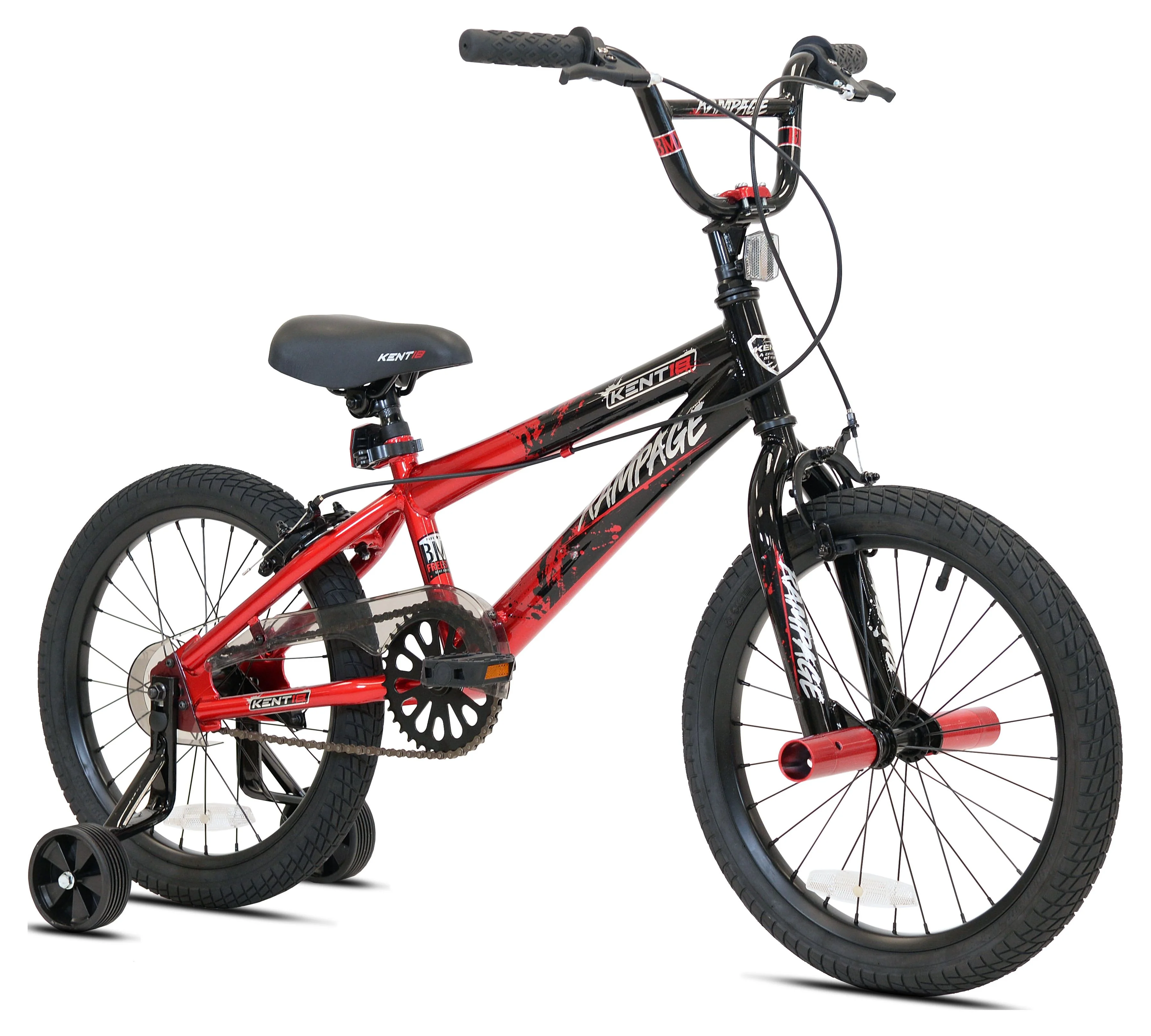 Kent Bicycles 18 in. Rampage Boy’s BMX Child Bicycle, Red and Black