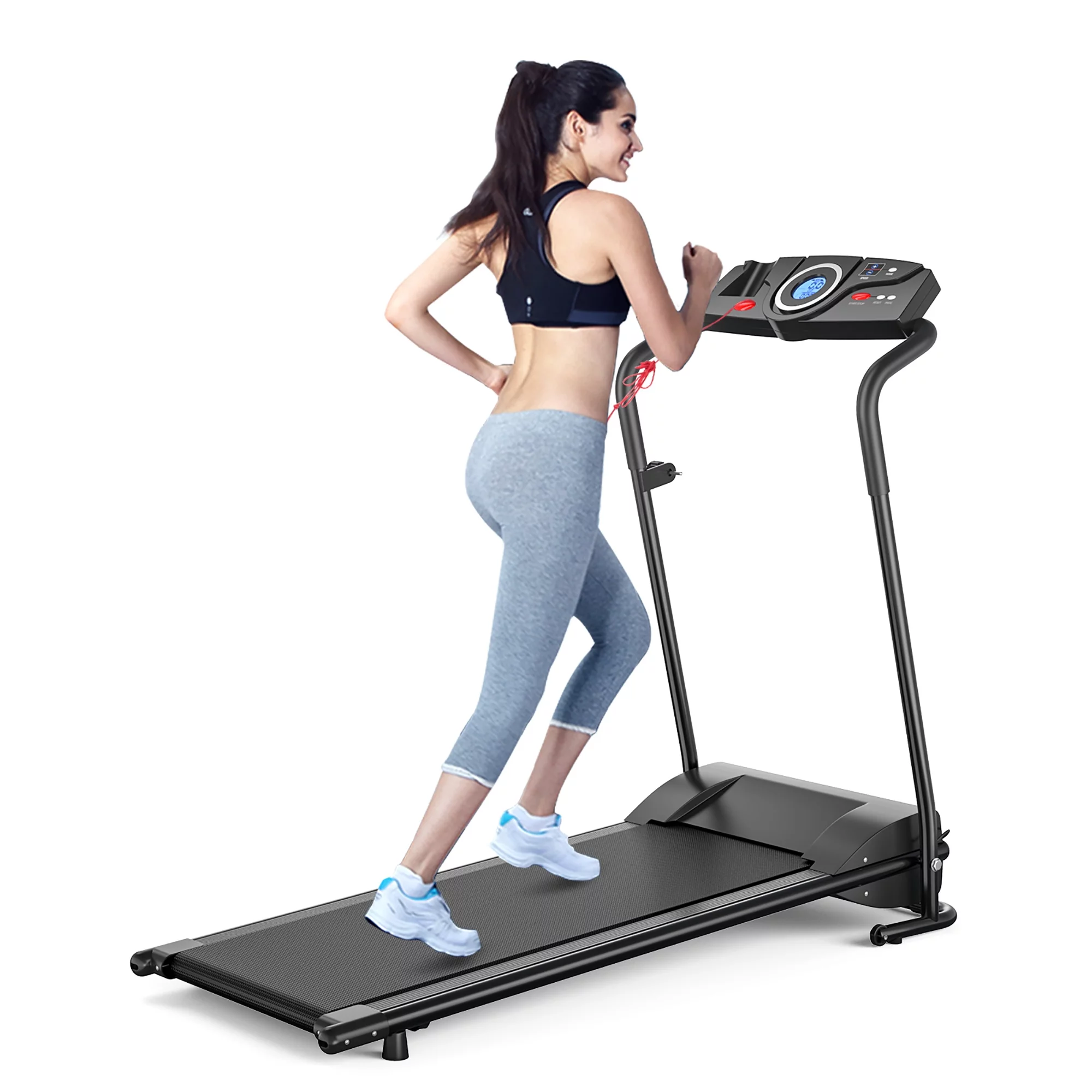 Goplus 1HP Electric Treadmill Folding Motorized Power Running Machine Fitness