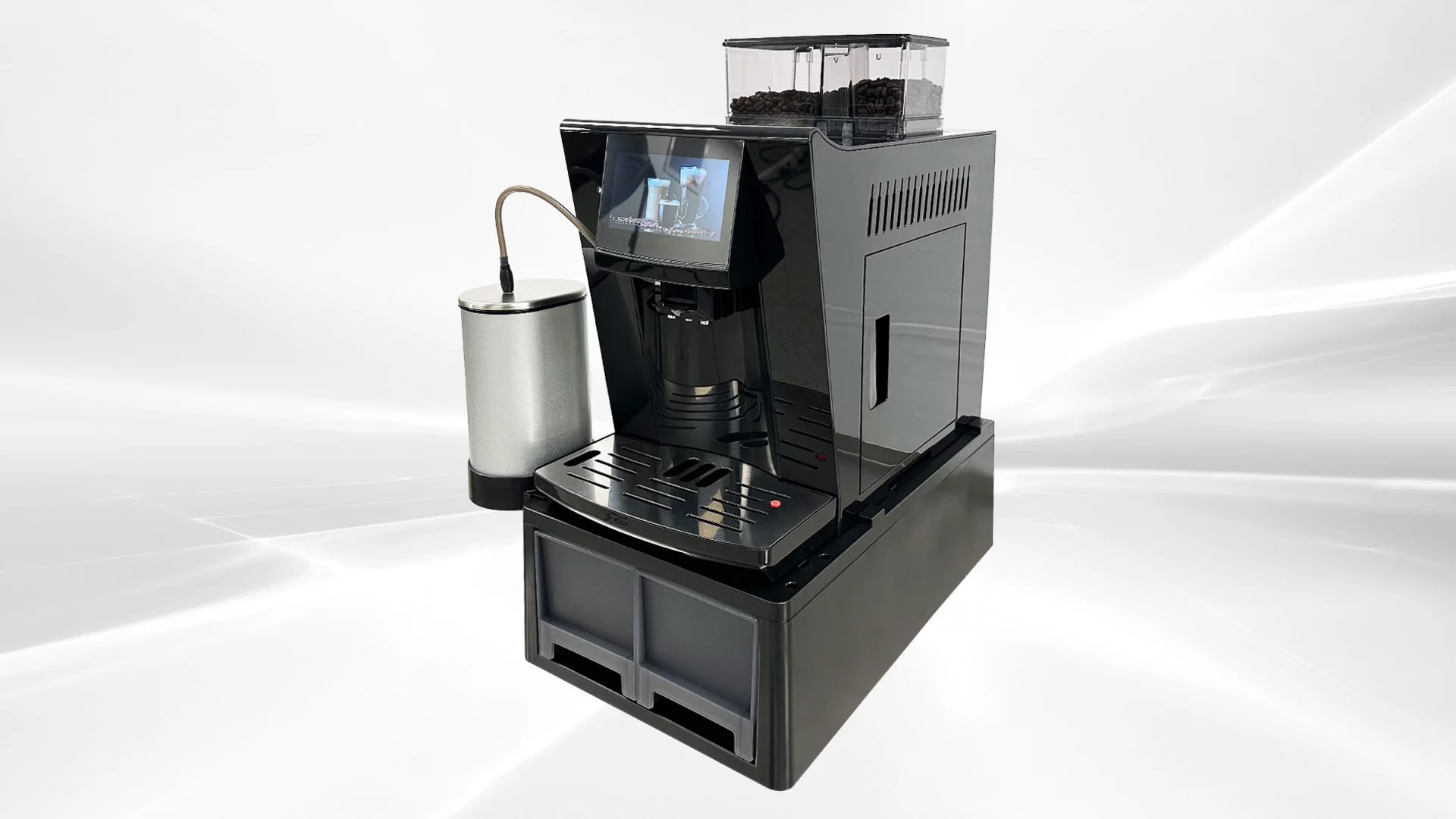 NSF 20-Cup Black Fully Automatic Espresso Coffee Machine 8x