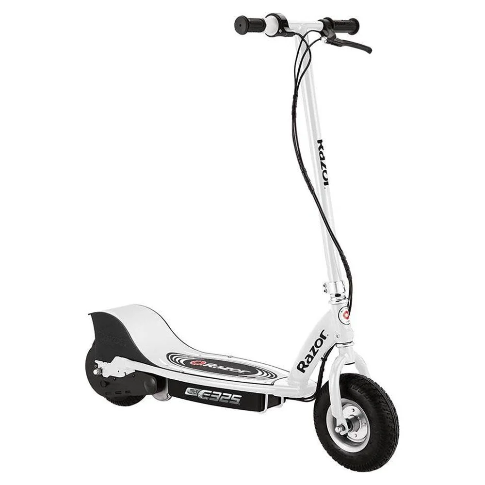 Razor E325 Adult Ride-On 24V High-Torque Motor Electric Powered Scooter, White