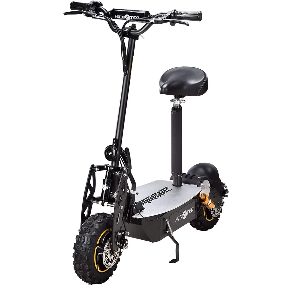 MotoTec 2000w 48v Electric Scooter, Black – Non Ca