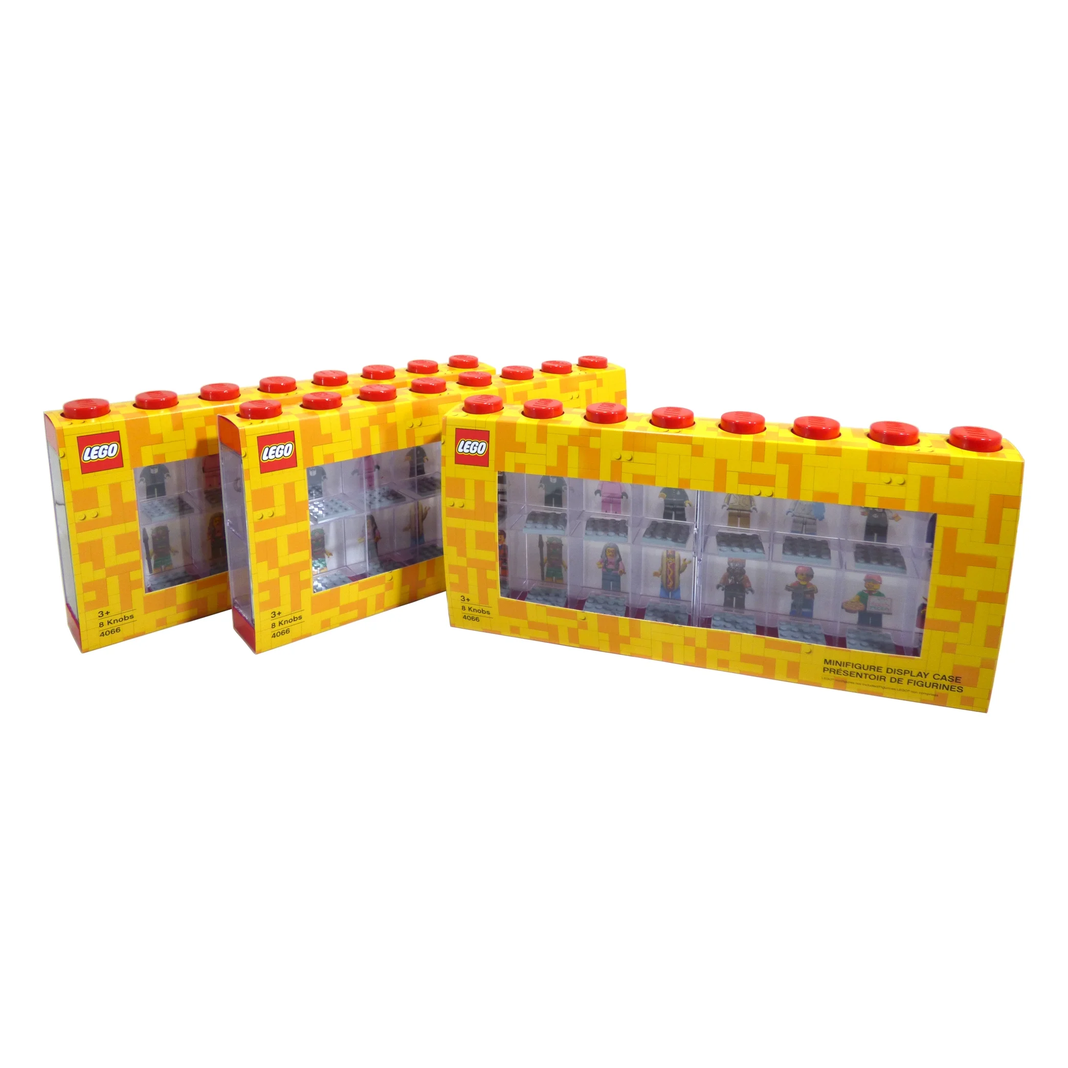 LEGO Minifigure Display Case Large Red (3-Pack)