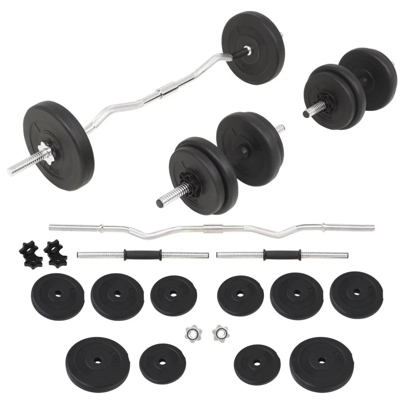 Suzicca Barbell and Dumbbell Set 66.1 lb