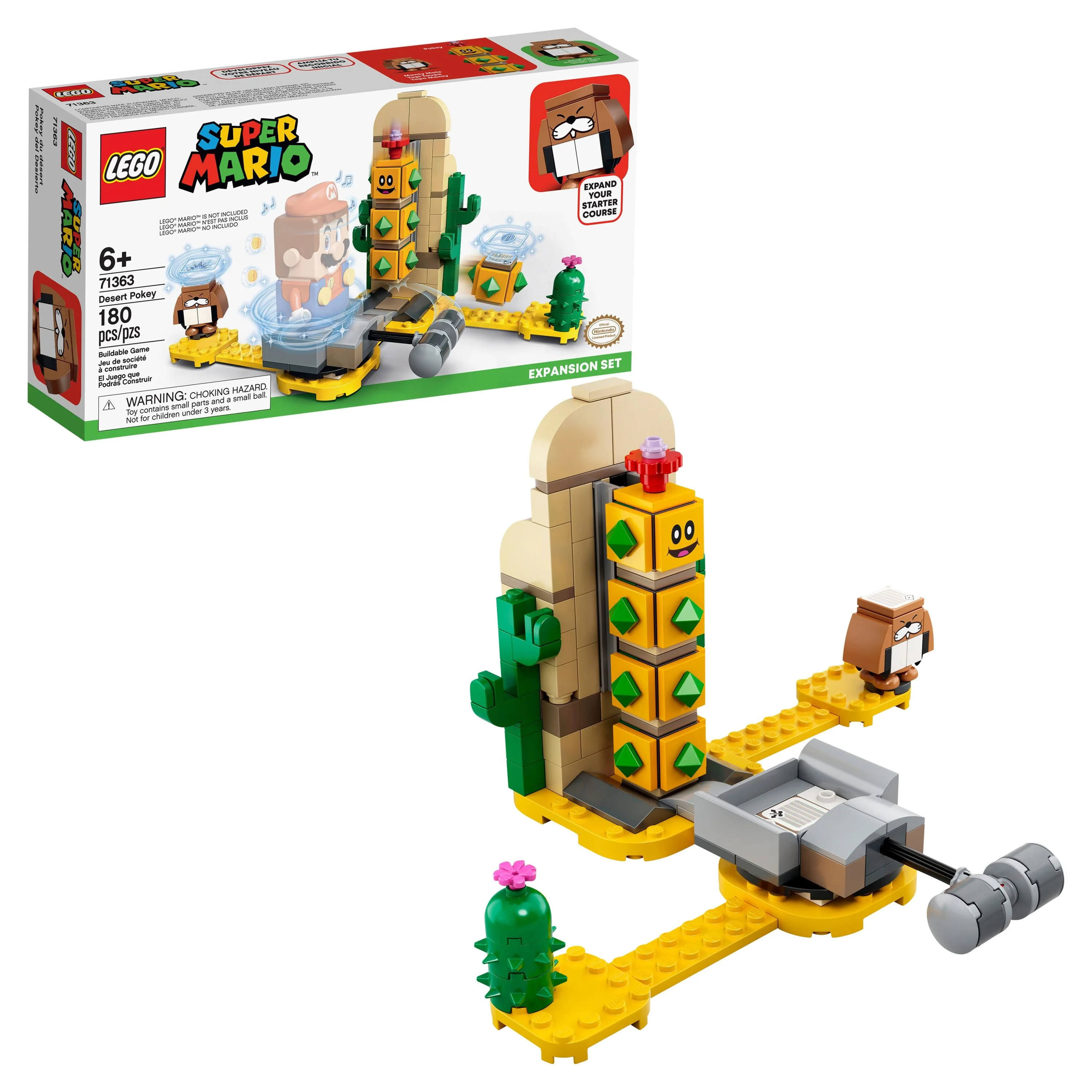 LEGO Super Mario Desert Pokey 71363 | 180 Piece Expansion Set