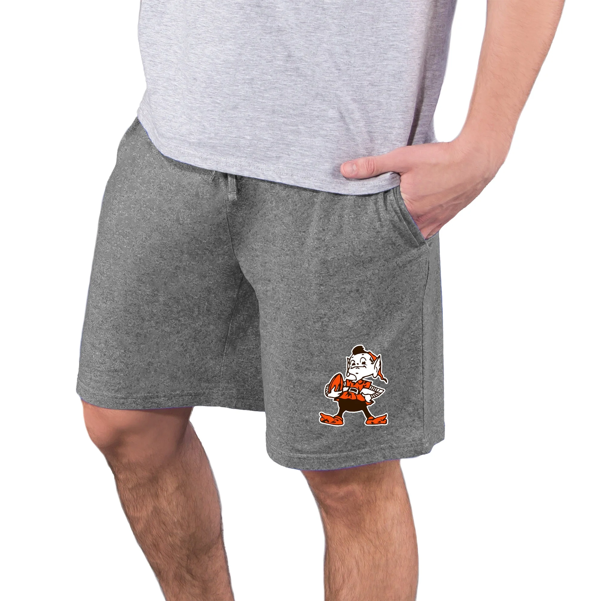 Men’s Concepts Sport Charcoal Cleveland Browns Quest Knit Jam Shorts