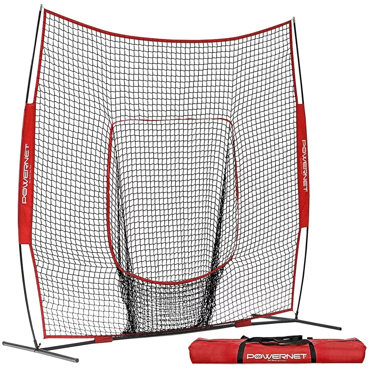 PowerNet 8×8 Modular Frame Hitting Net Ultra Portable with Quick Setup (1152)