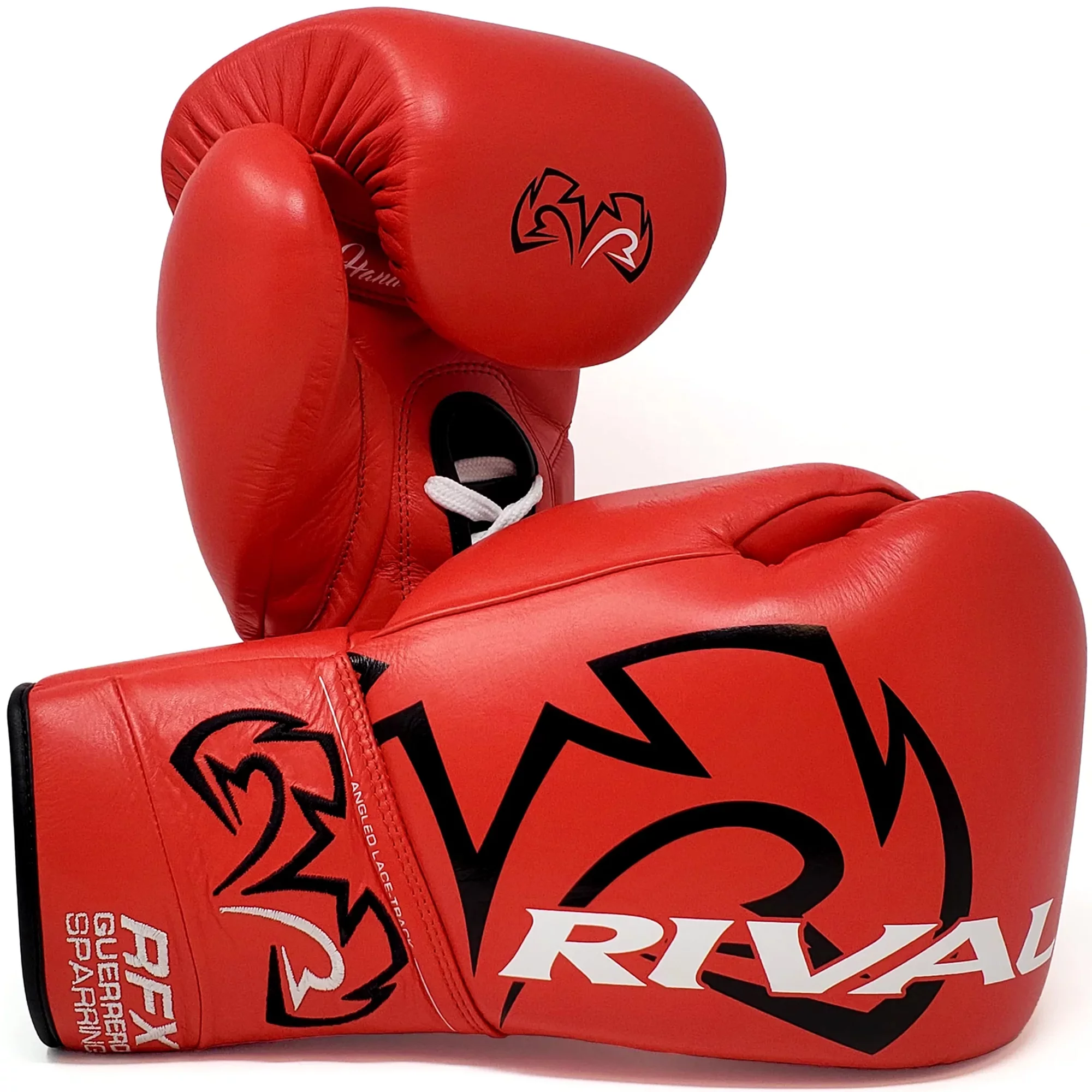 Rival Boxing RFX-Guerrero SF-H Lace-Up Sparring Gloves – 12 oz. – Red