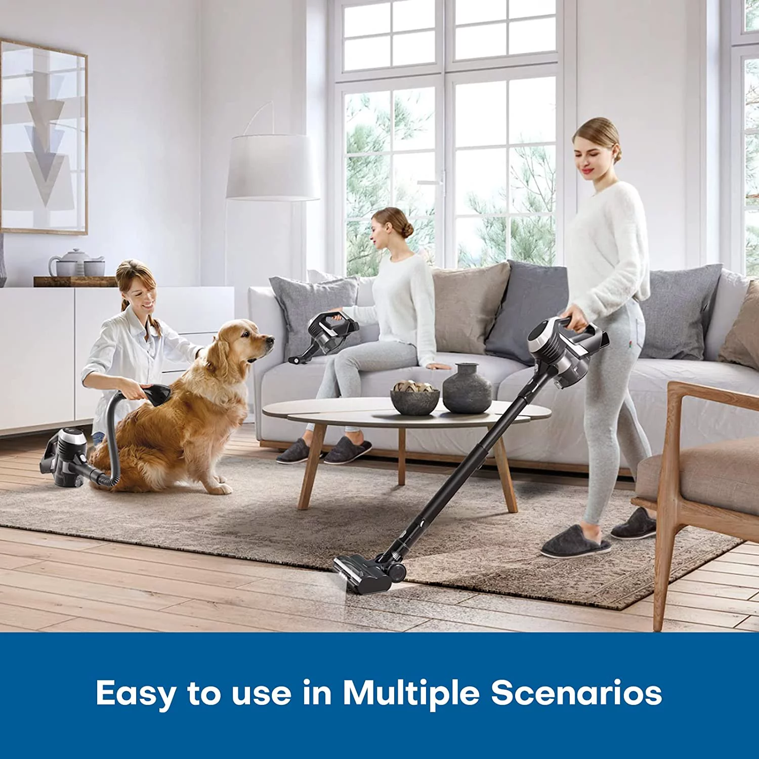 Moosoo XC1 Lightweight Cordless Stick Vacuum Cleaner