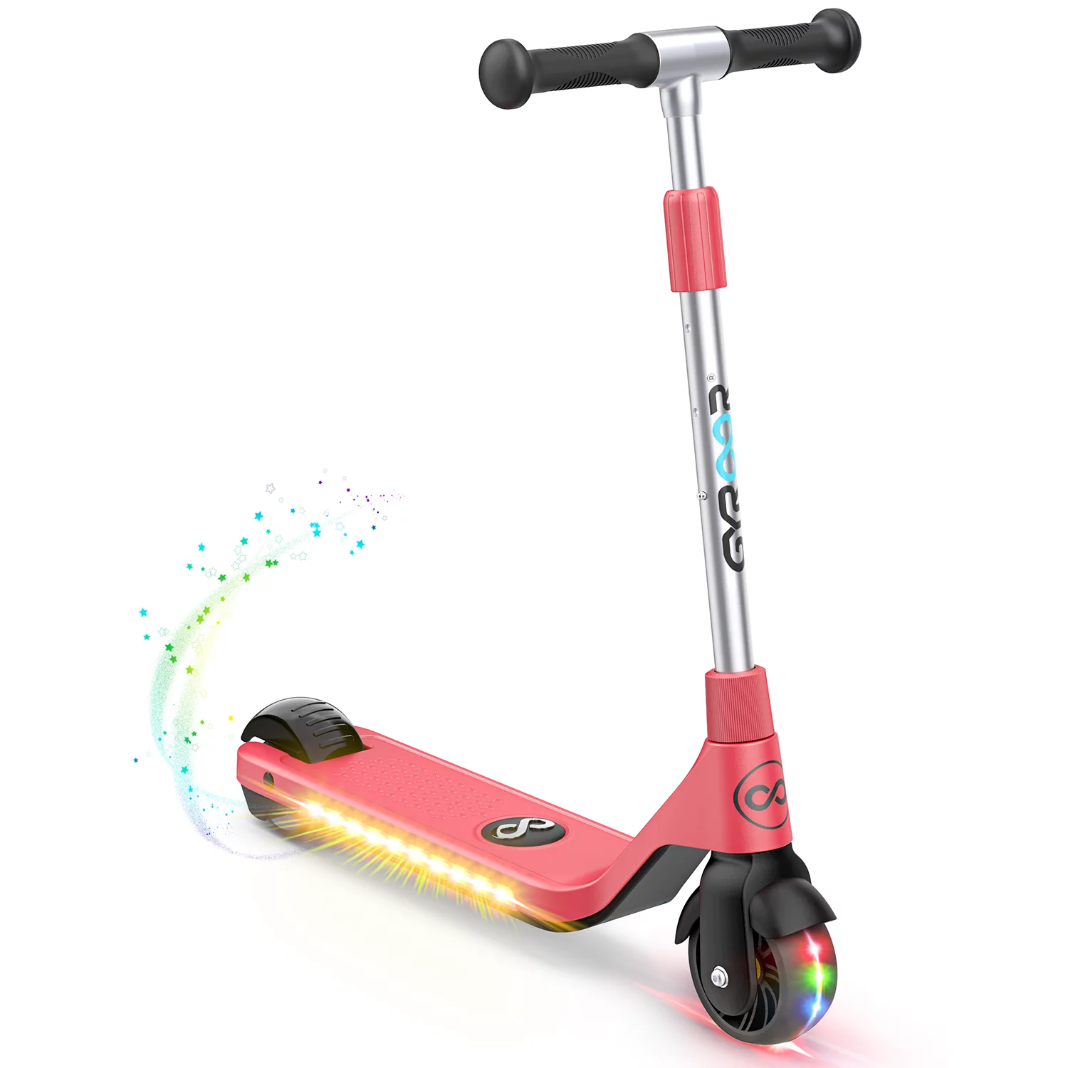 H30 Electric Scooter for Kids Age 6-12, up to 6.2 Mph, up to 110 lbs, Adjustable Handlebar