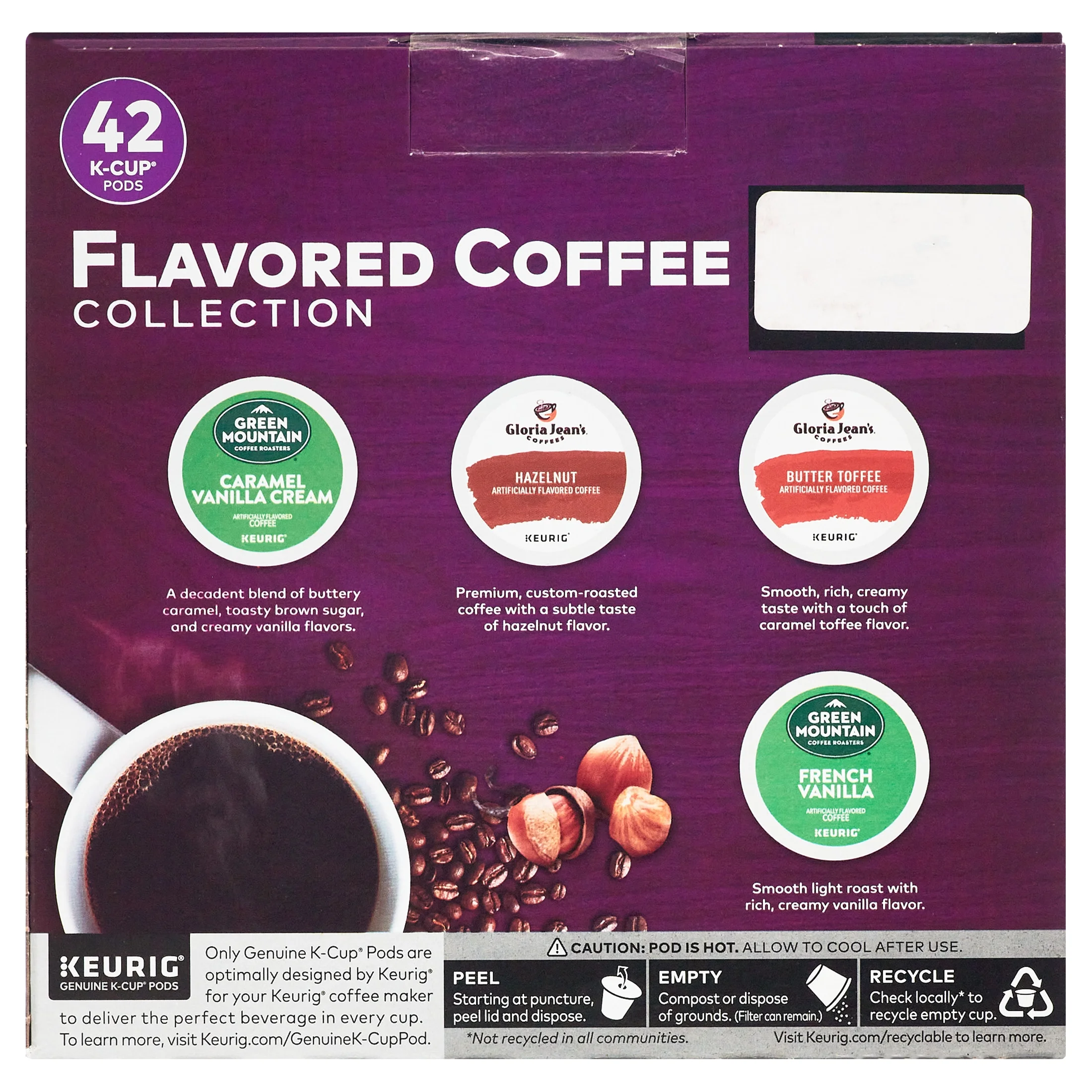 Keurig Flavored Variety Coffee Collection K-Cup Pods, Variety Pack, 42 Count for Keurig Brewers