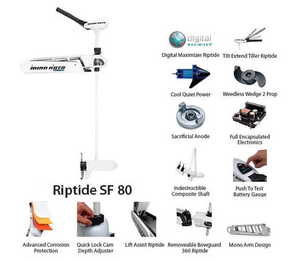 Minn Kota 1363640 Riptide SF Saltwater Bow Mount