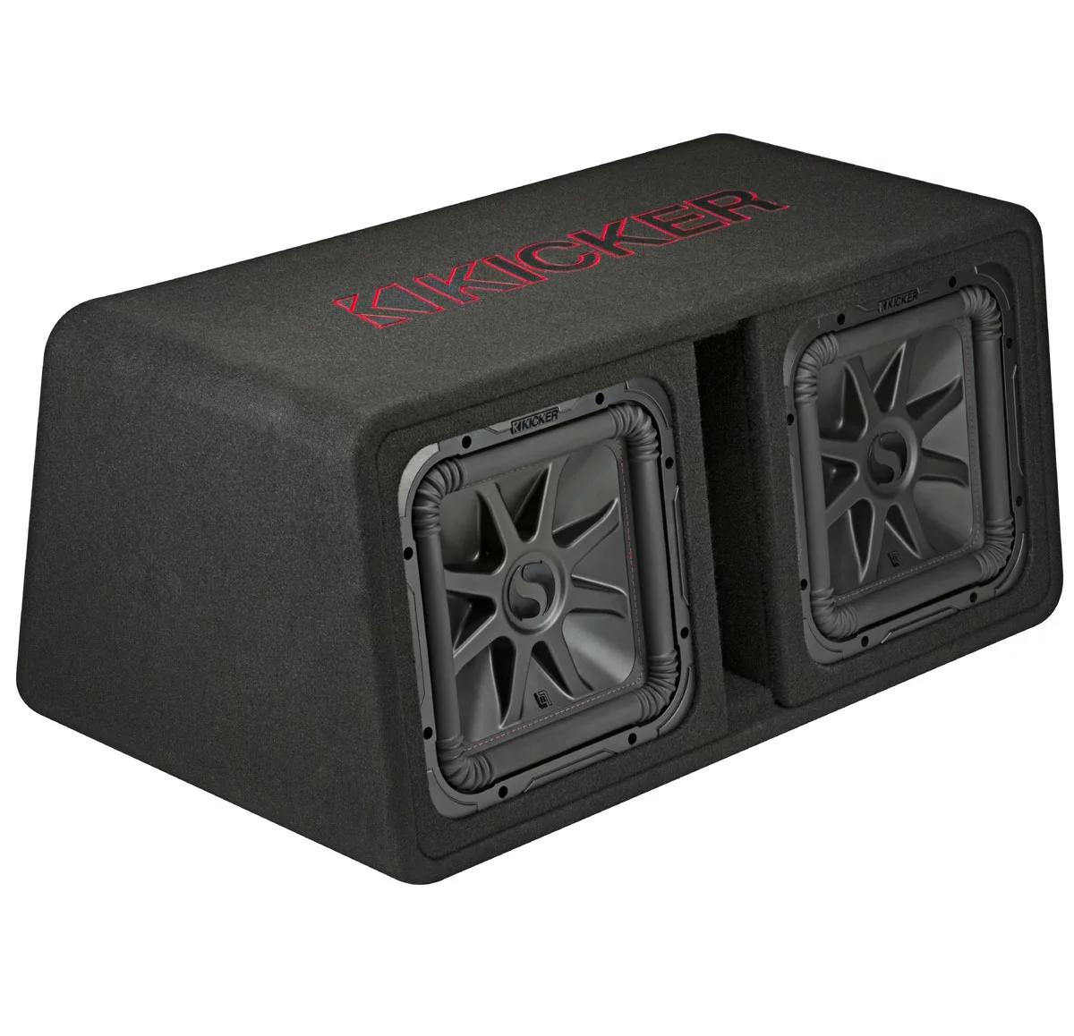 Kicker 45DL7R122 Car Audio L7R Solobaric L7 Dual 12″ Vented Sub Box & HA-A1500.1