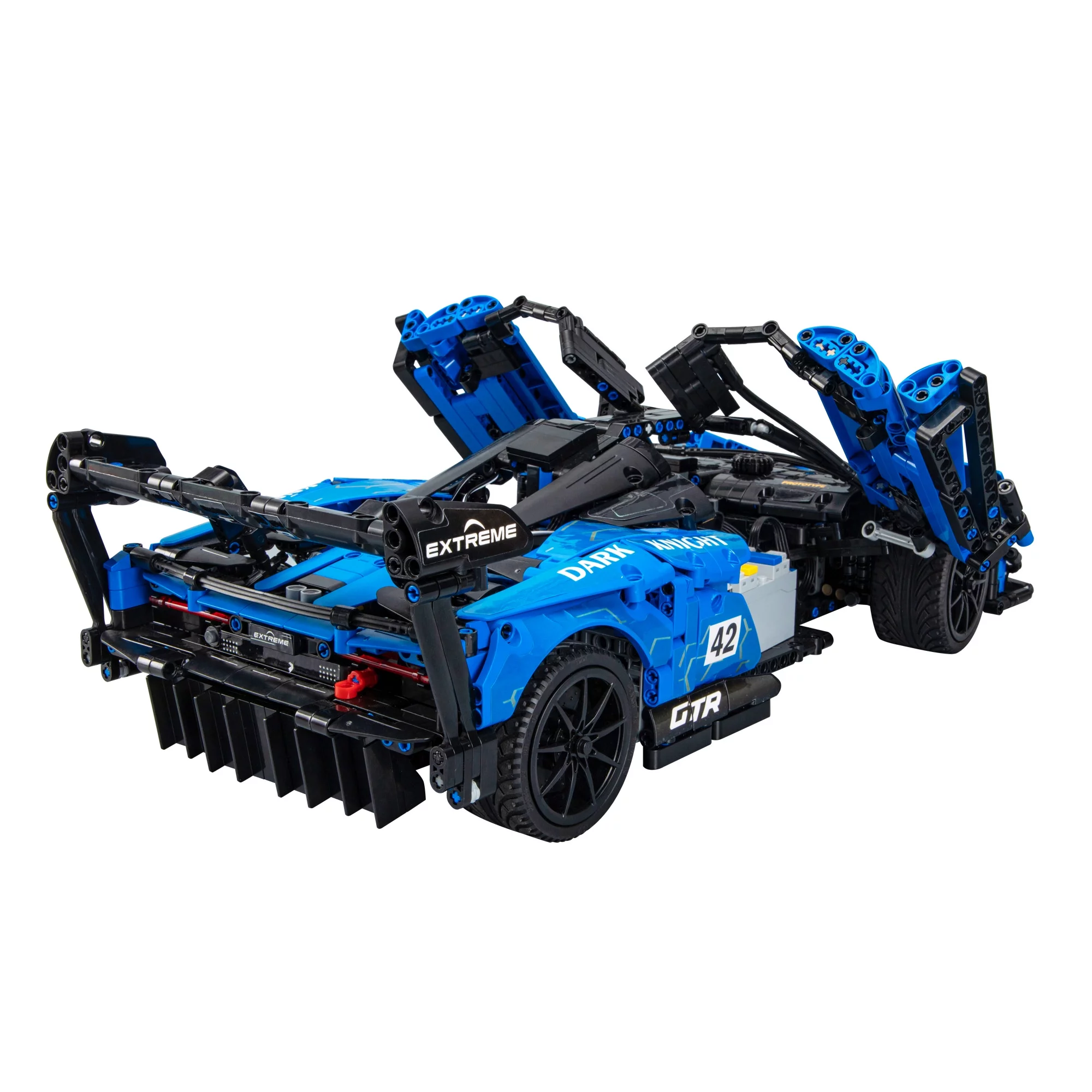 CaDA Speed Series Model Car Building Set C63003W Blue Knight (2088 Pieces) Can Be Converted into a RC Car for Kids