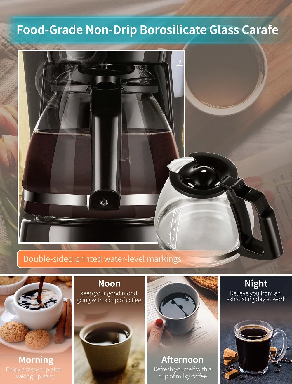 Gevi 5 Cups Small Coffee Maker, Compact Coffee Machine with Filter, Warming Plate and Coffee Pot,New Condition