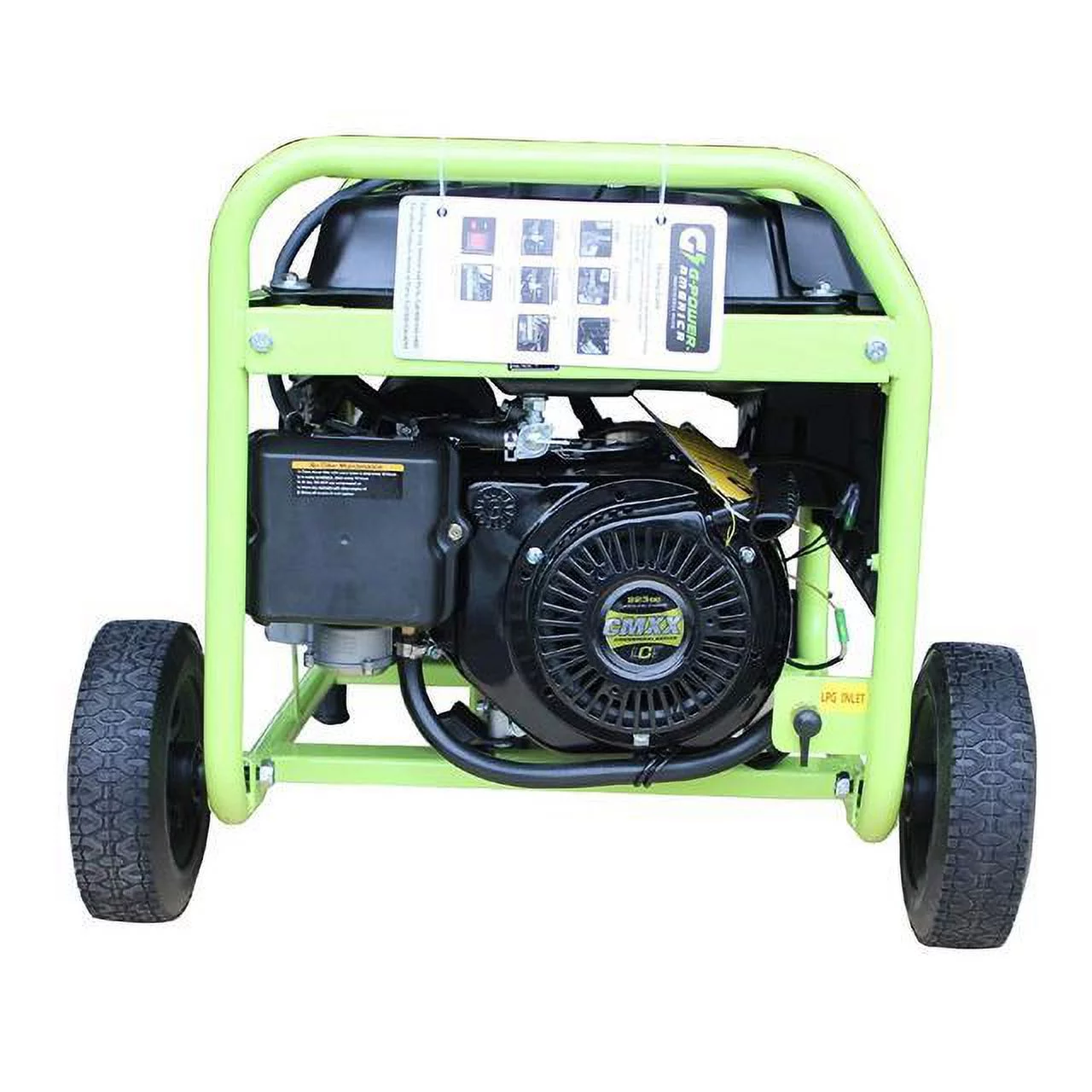 Green-Power America GN5250DW 5250-Watt Propane and Gasoline Powered Dual Fuel Generator, Green