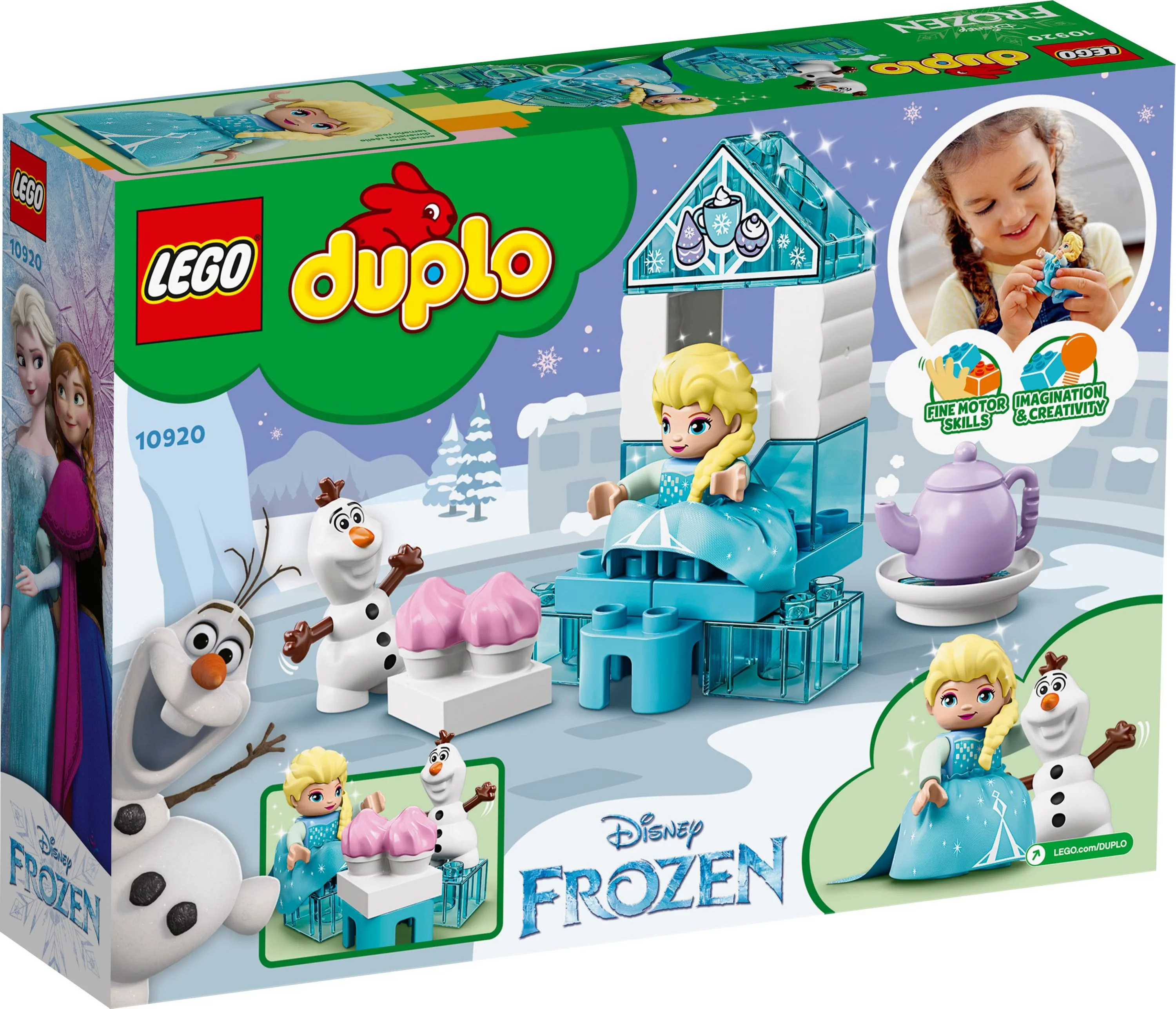 LEGO DUPLO Disney Elsa and Olaf’s Tea Party 10920 Building Kit for Toddlers (17 Pieces)