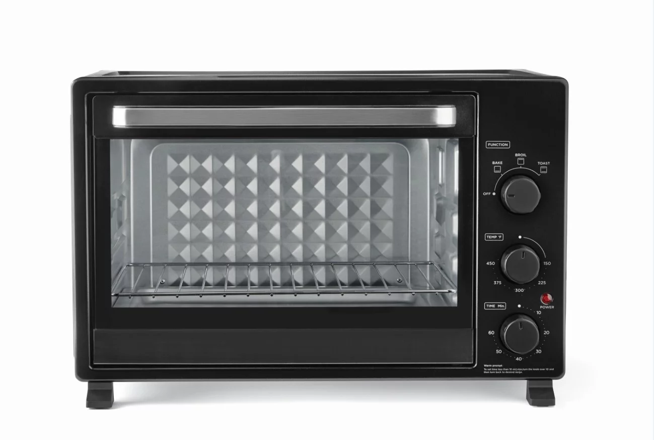 Mainstays XL Toaster Oven, 32L/ 6-Slice Family Size, Black, 1500W