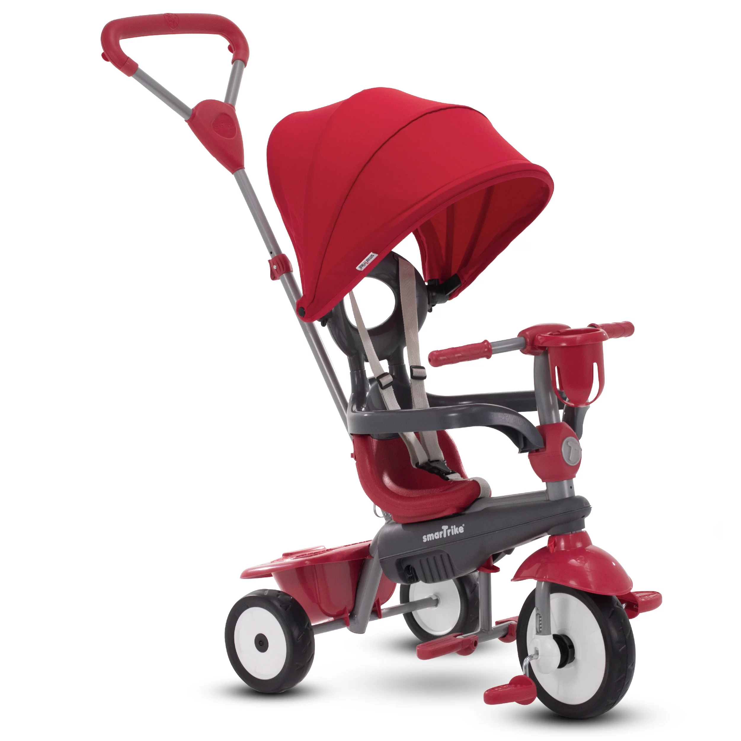 smarTrike Breeze Plus, 4-in-1 Toddler Tricycle – Red