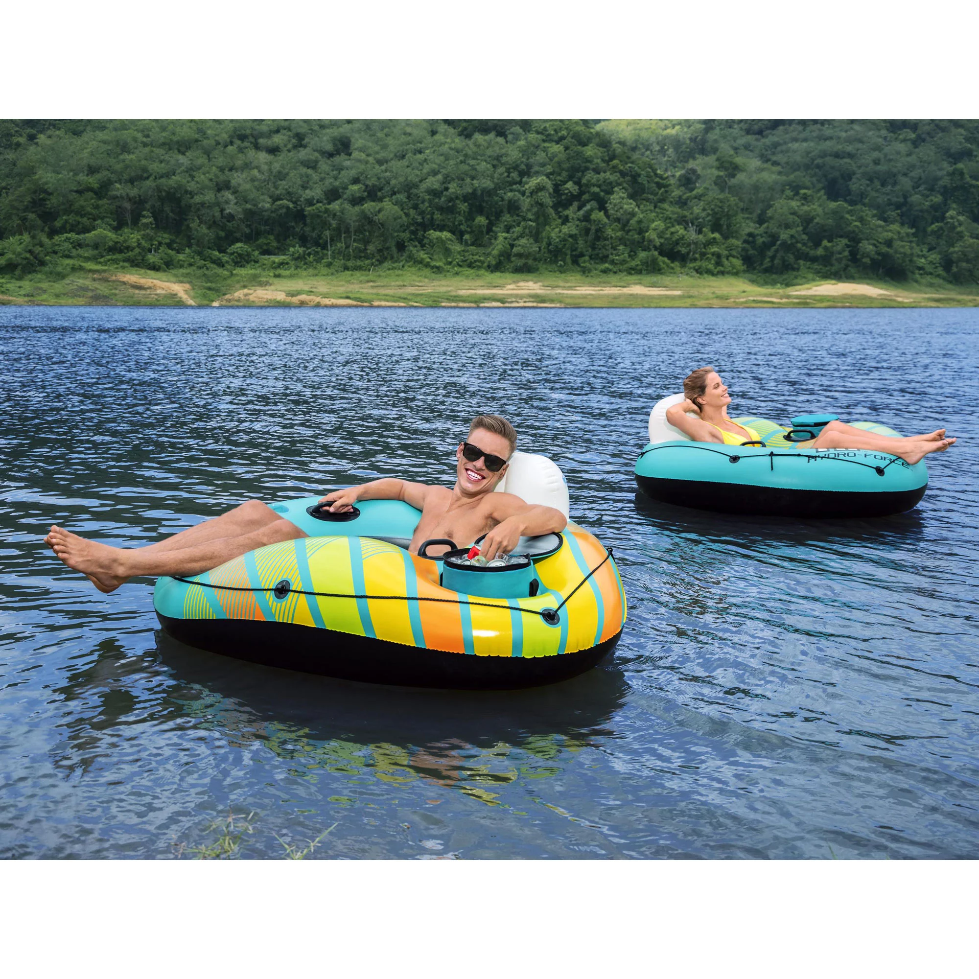 Bestway 43399E Hydro Force Alpine 1-Person River and Lake Float Tube with Removable Cooler