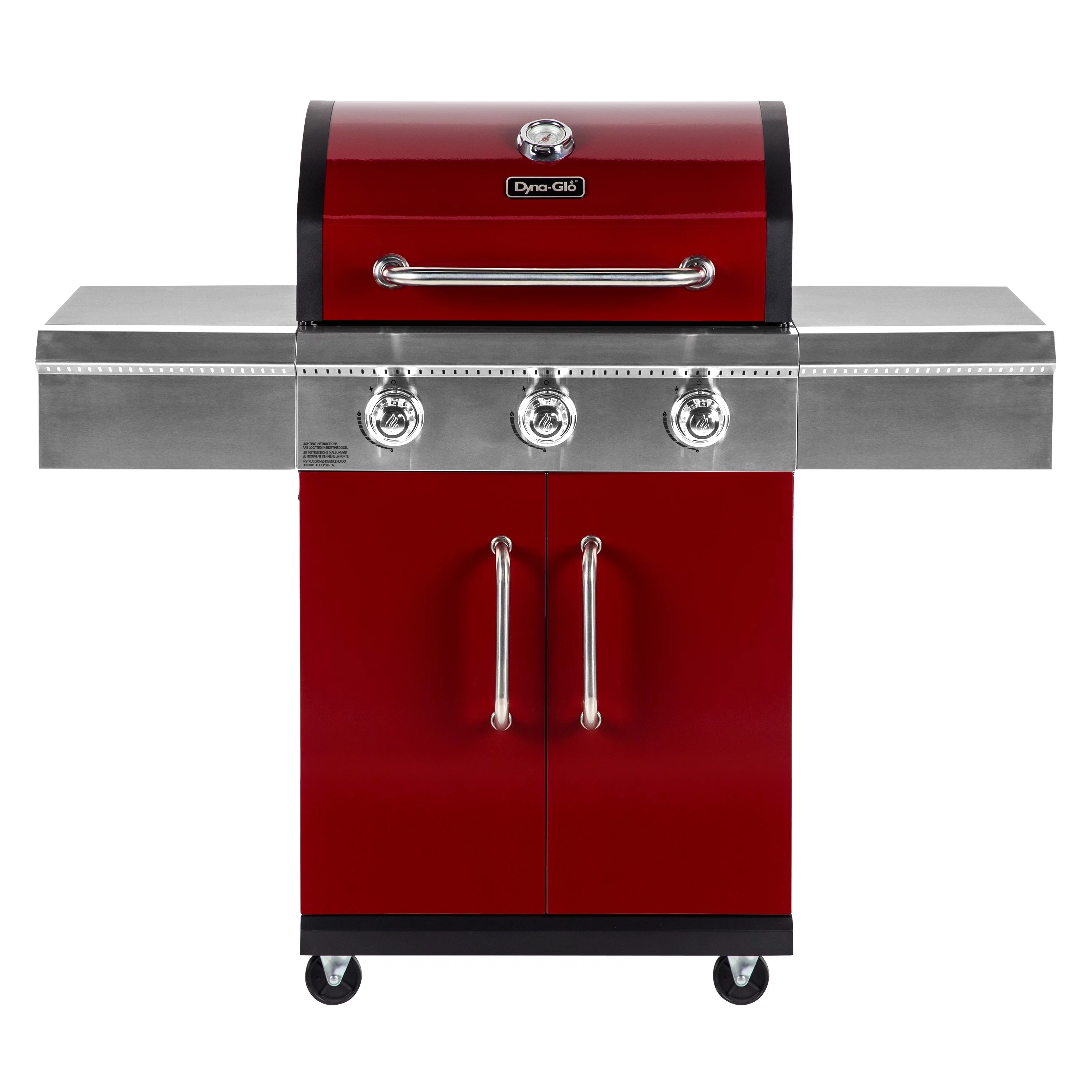 Dyna Glo 3 Burner Red Propane Gas Grill