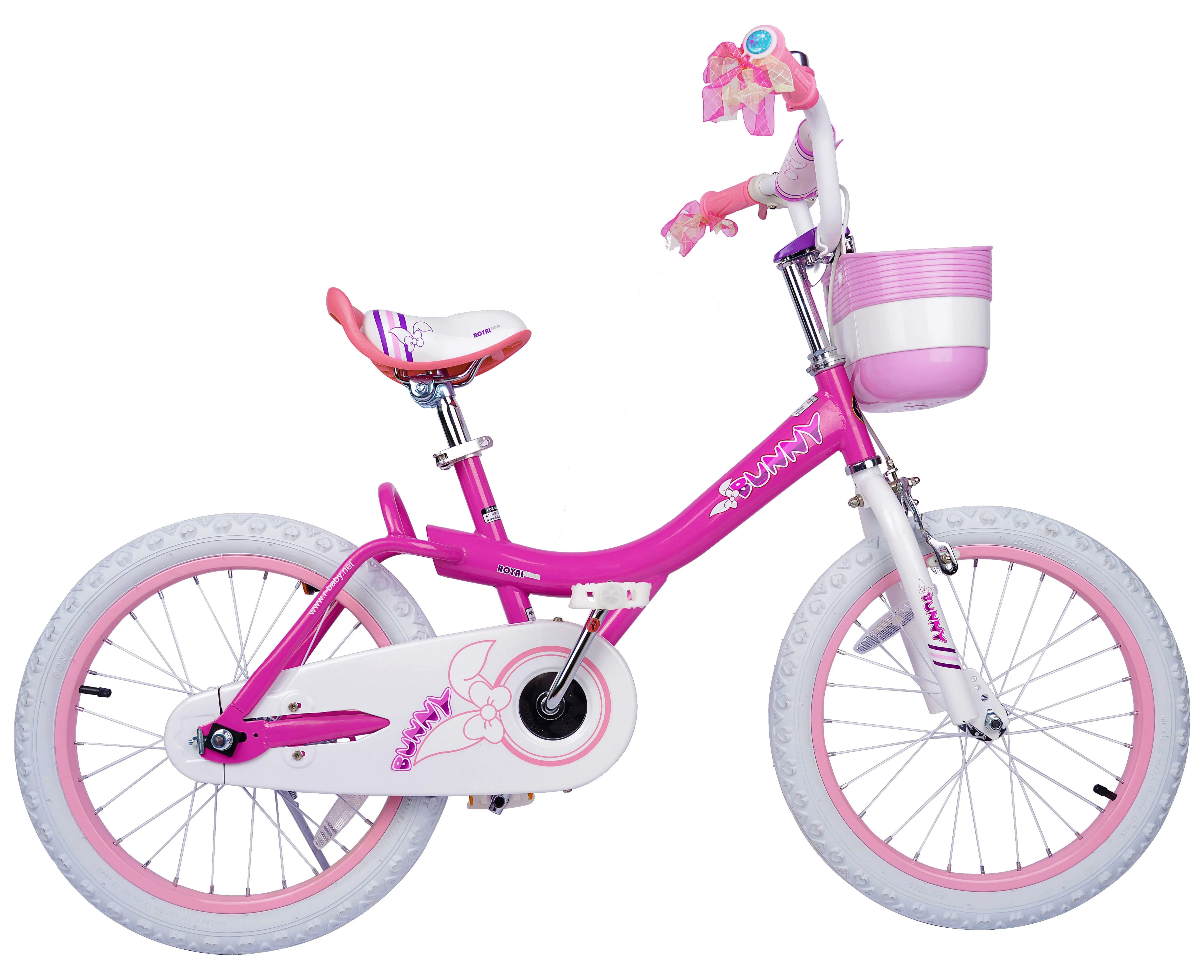 RoyalBaby Bunny Girl’s Bike Fushcia 18 inch Kid’s bicycle