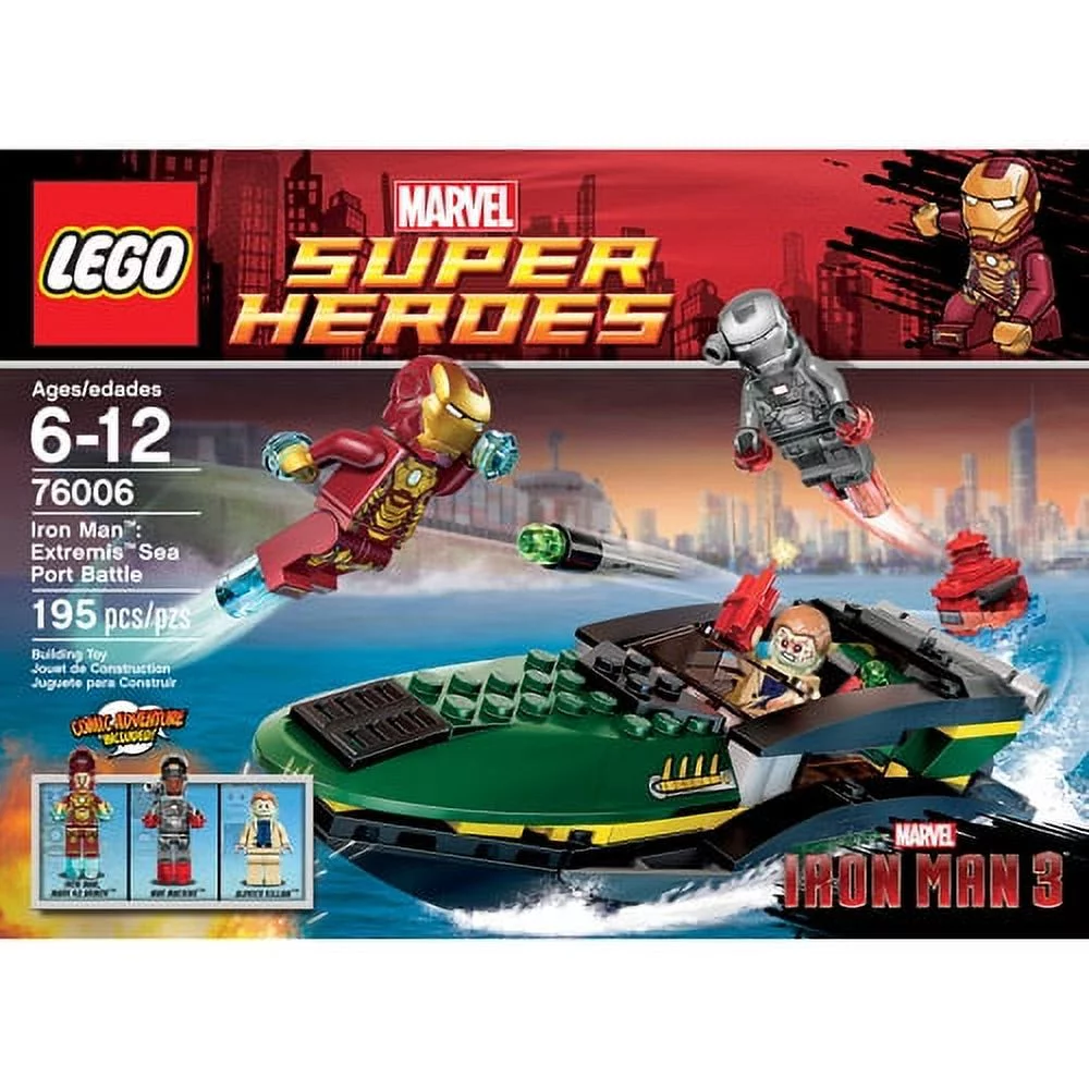 LEGO Super Heroes Iron Man Extremis Sea Port Battle Play Set