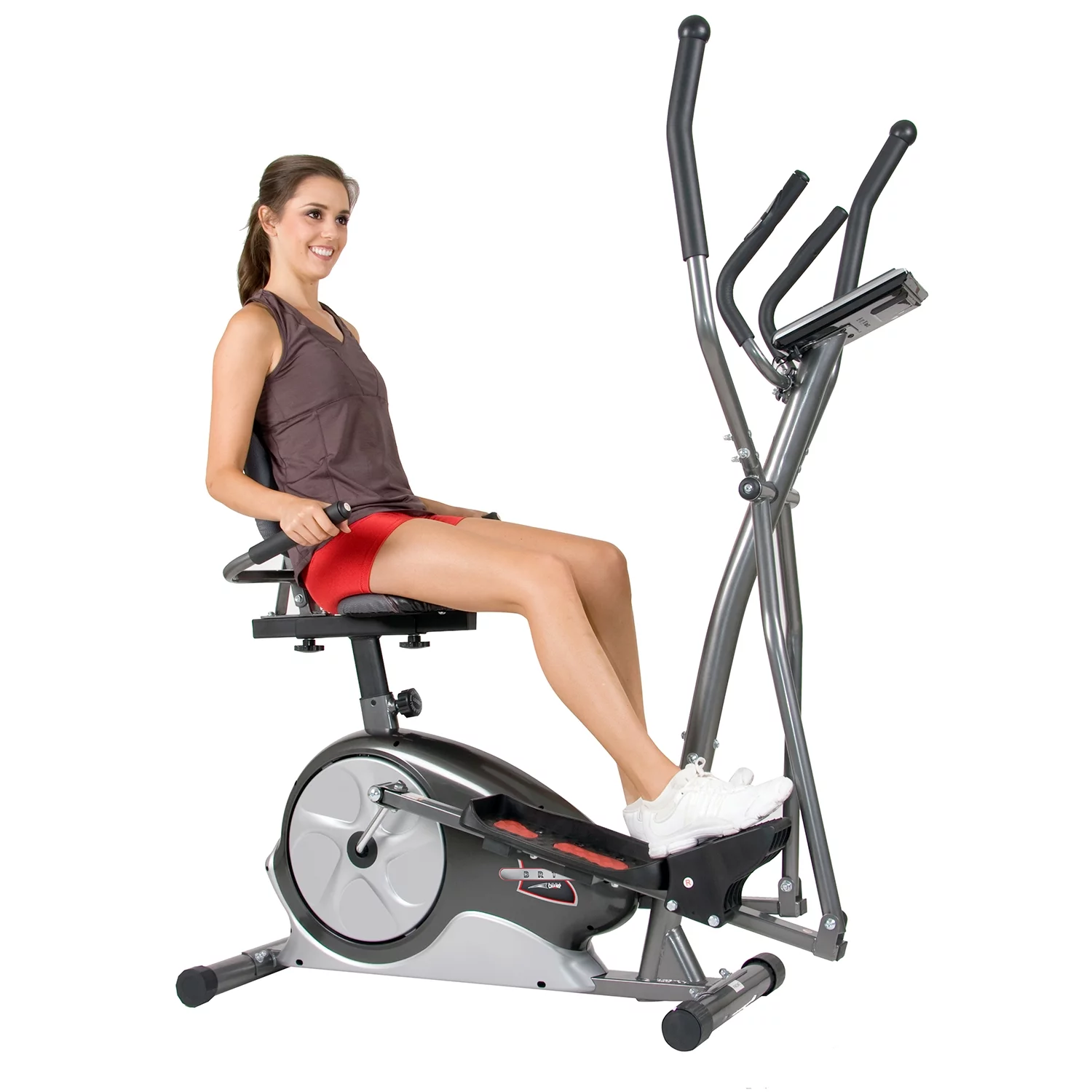 Body Champ BRT3858 Trio Trainer, Manual Resistance, Heart Rate, 12.5″ Stride, Max 250 lbs