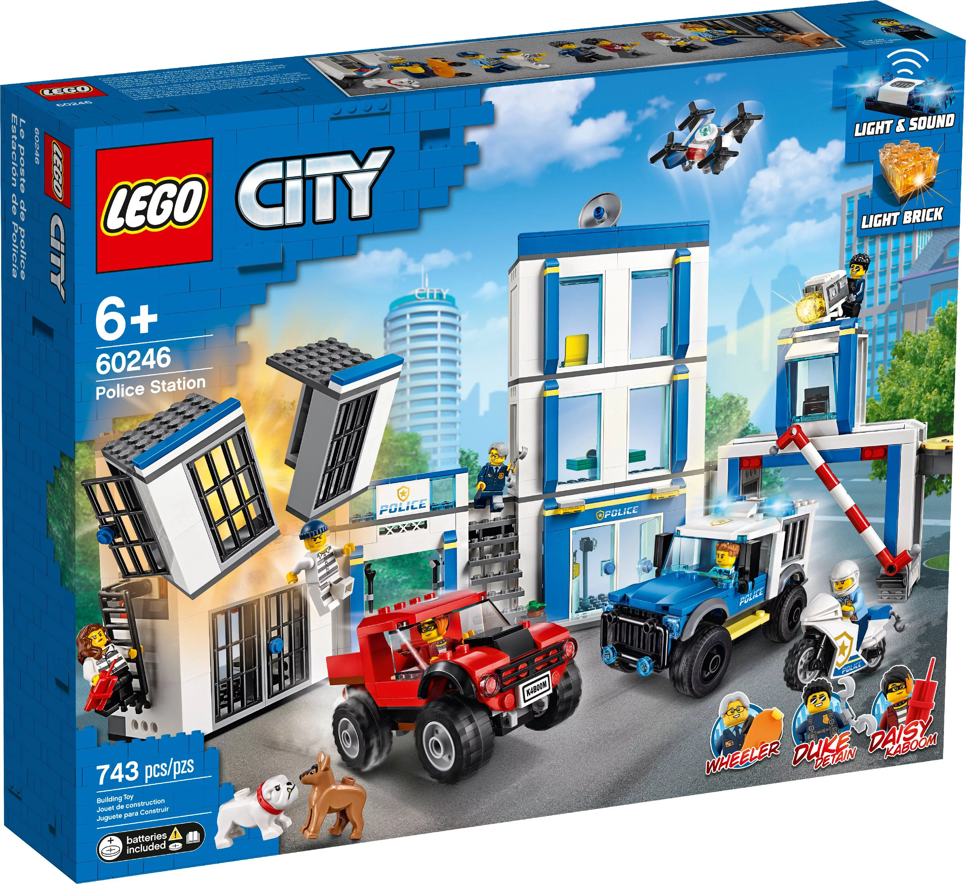 LEGO City Police Station 60246 Building Set for Kids (743 Pieces)