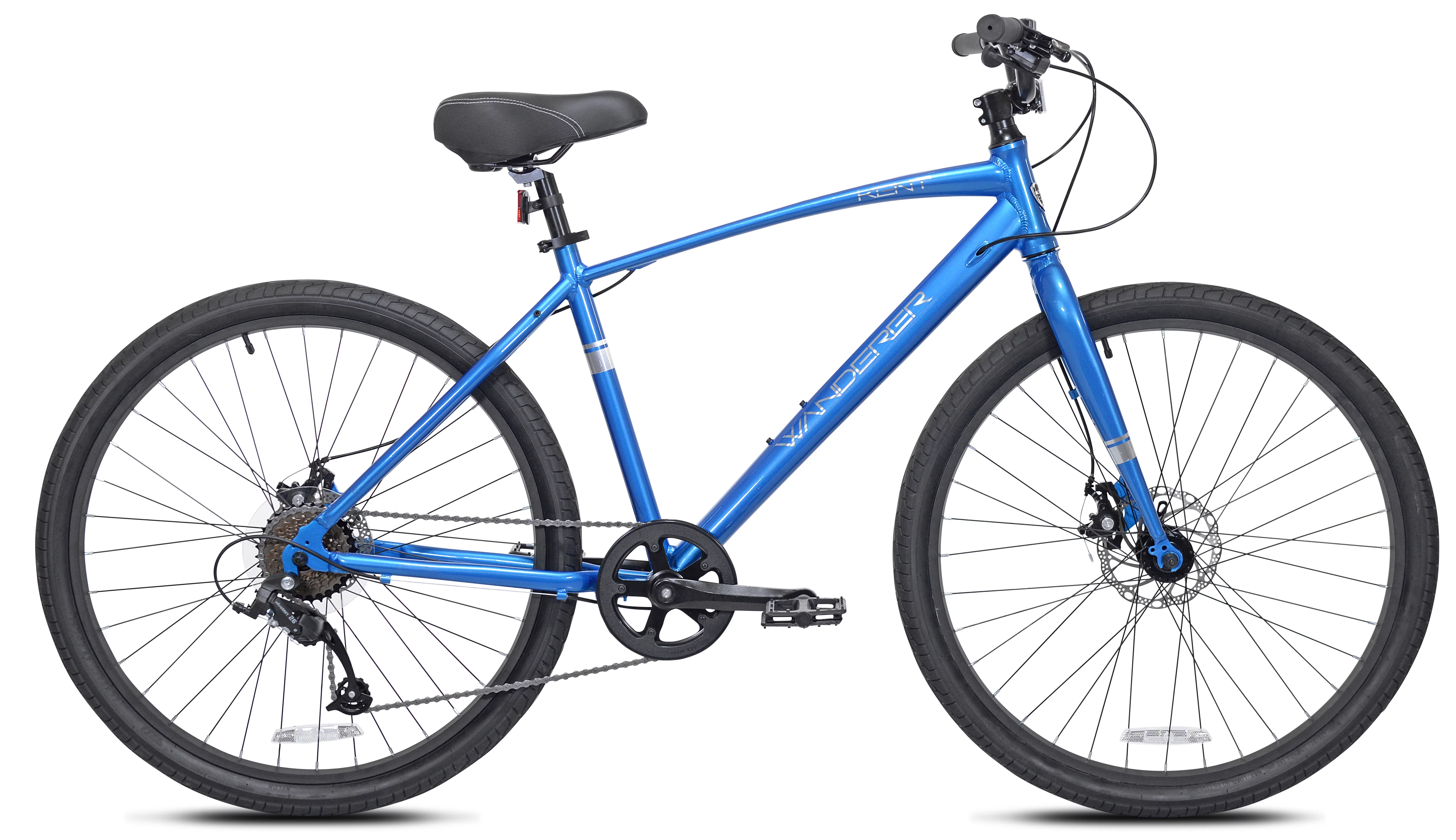 Kent Bicycles 27.5 in. Wanderer Men’s Aluminum All-Terrain Bicycle, Blue