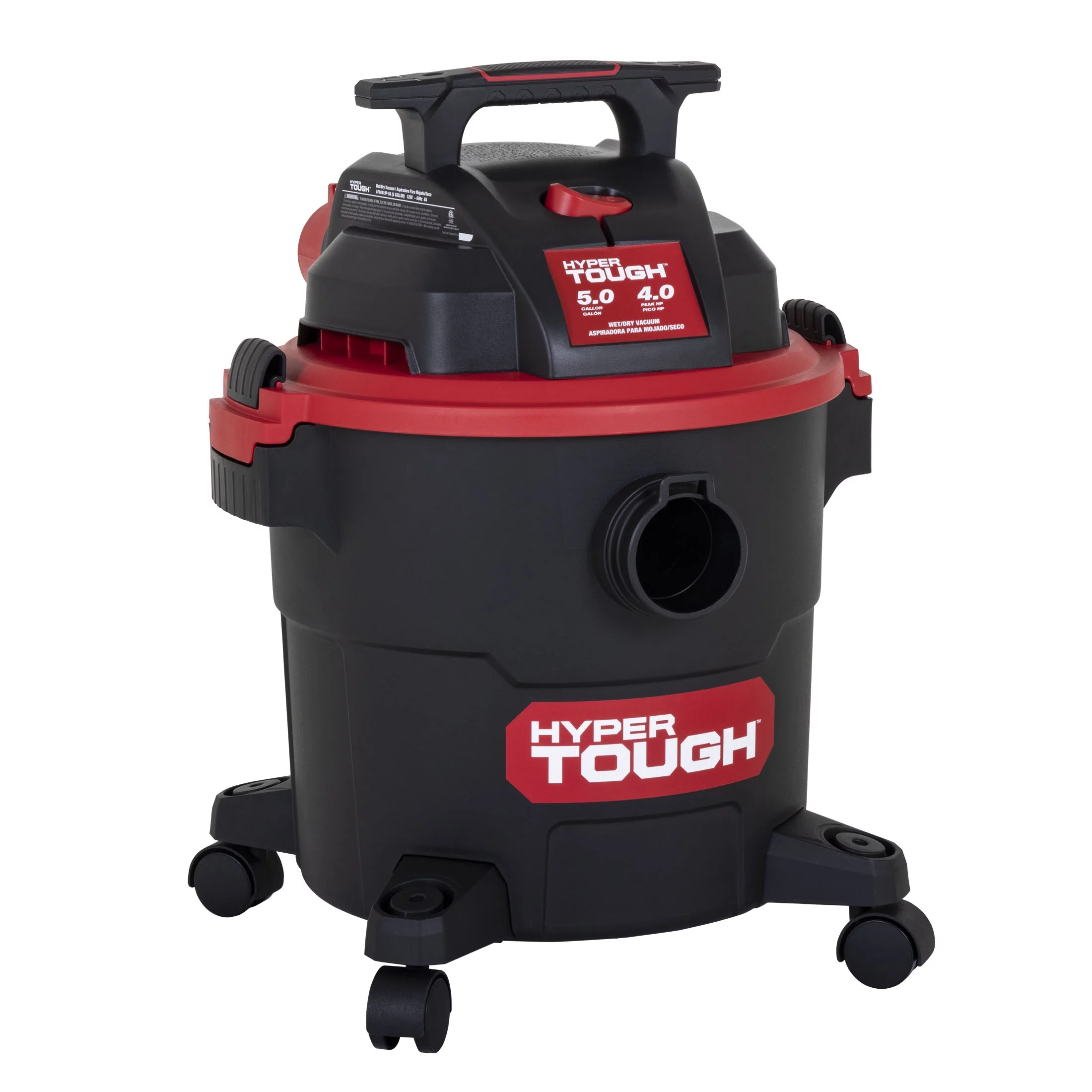 Hyper Tough 5 Gallon Wet/Dry Vacuum for the Car, Garage, Home or Workshop