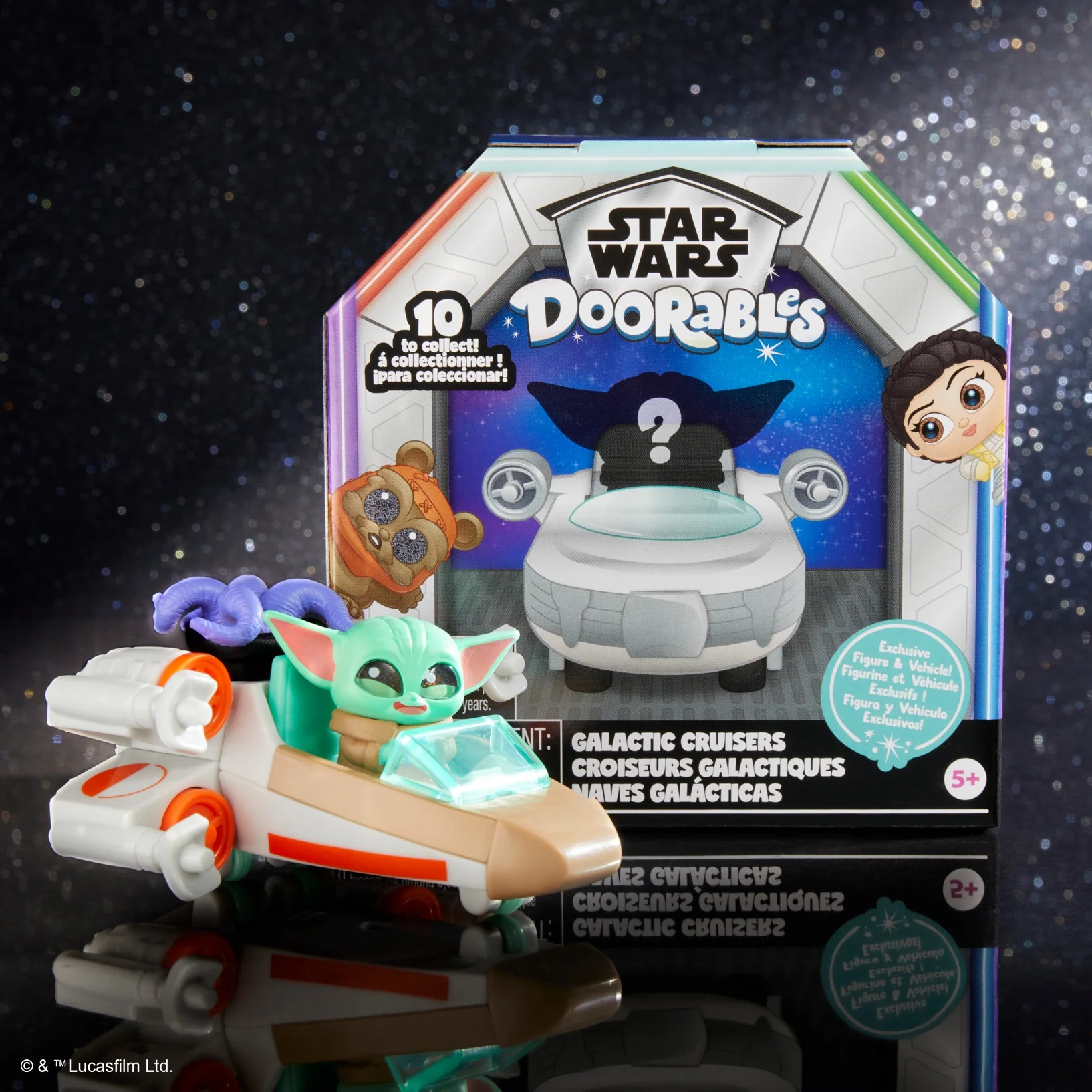 STAR WARS Doorables Galactic Cruisers, Collectible Figures and Vehicles, Kids Toys for Ages 5 up