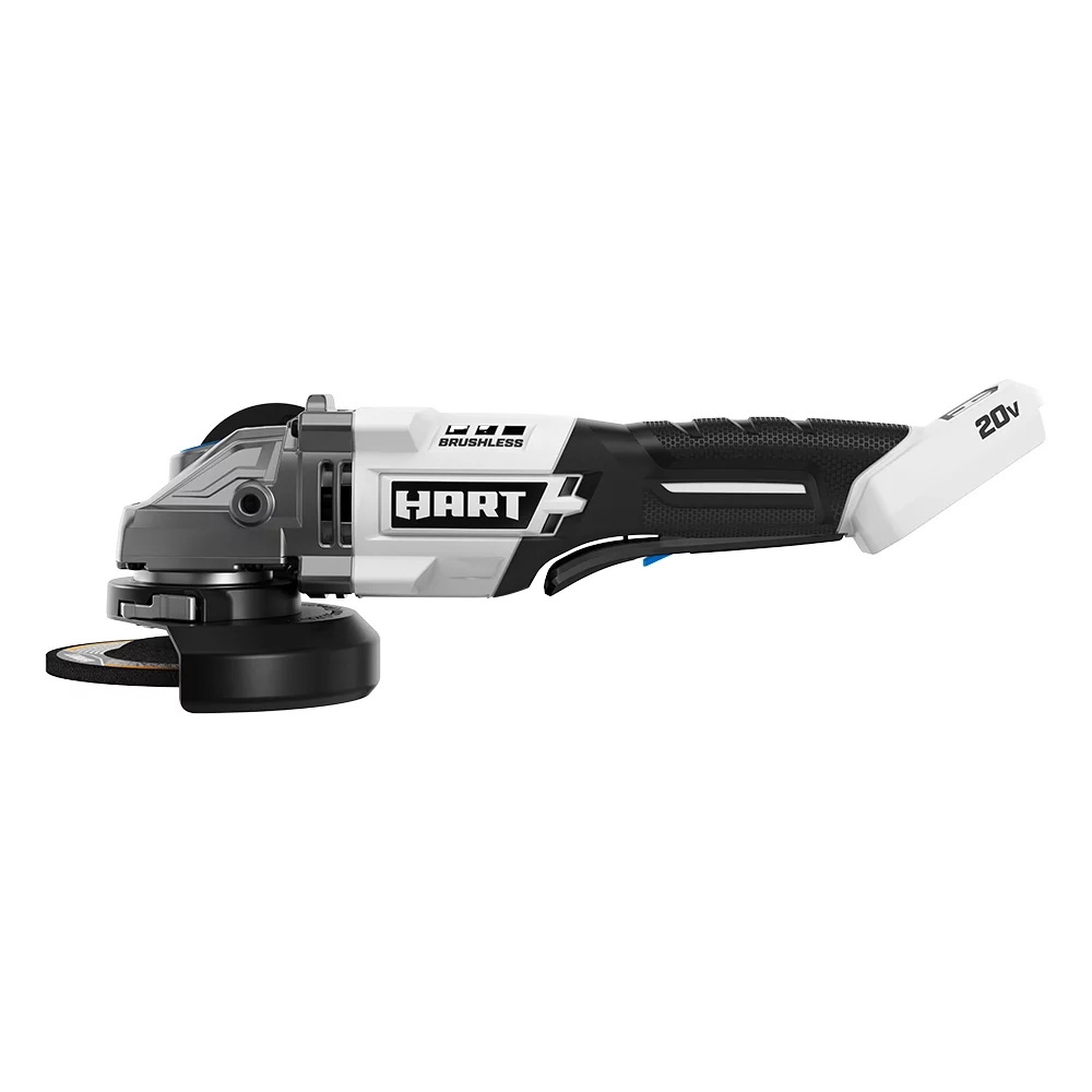 HART 20-Volt Brushless 4-1/2-inch Angle Grinder/Cutoff Tool (Battery Not Included)