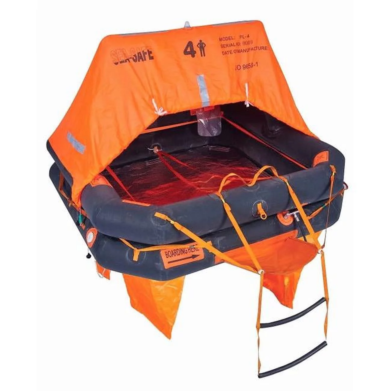 Datrex 4 Person Liberty Recreational Offshore Raft with Liferaft in Container