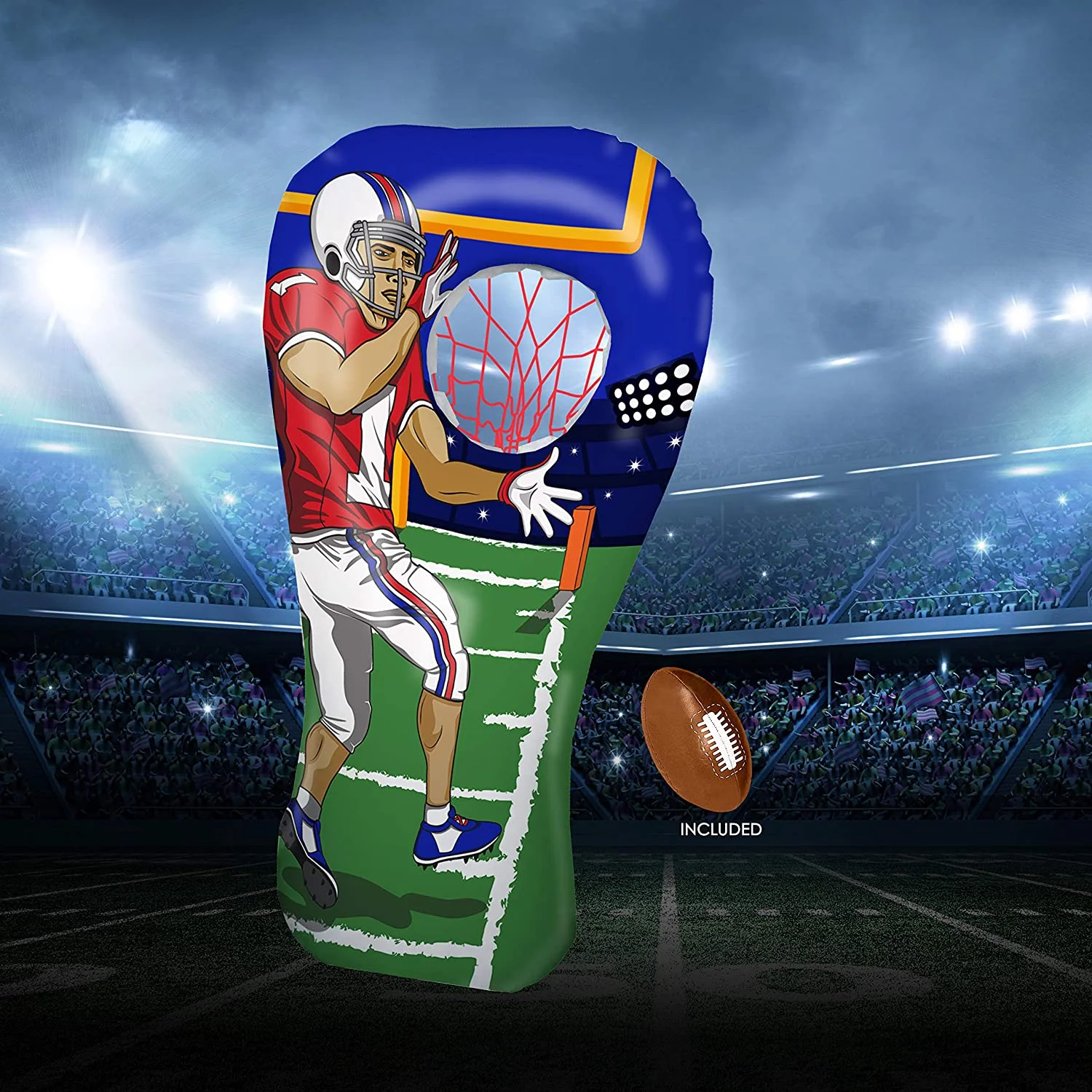 Inflatable Football Toss Target Party Game, Sports Toys Gear and Gifts for Kids Boys Girls and Family