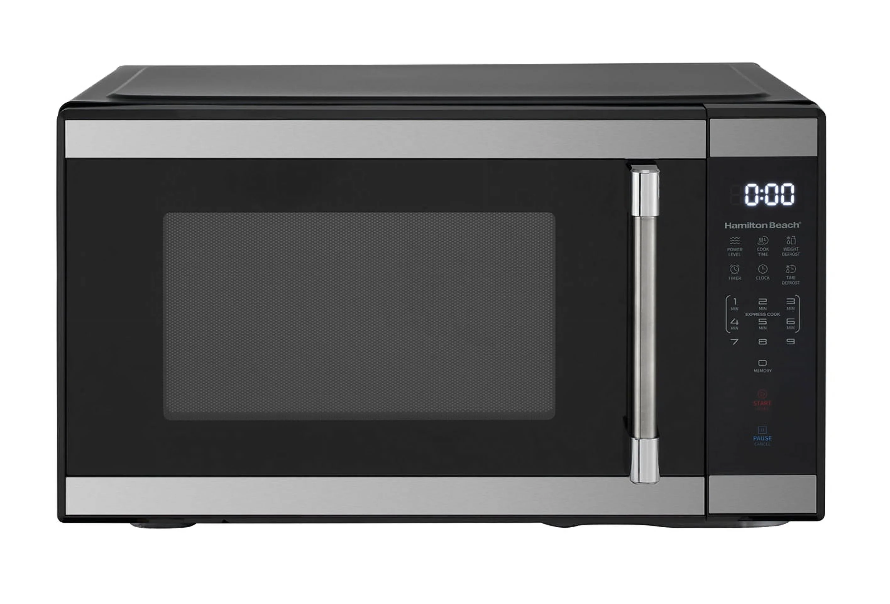 Hamilton Beach 1.1 cu ft Countertop Microwave Oven in Stainless Steel