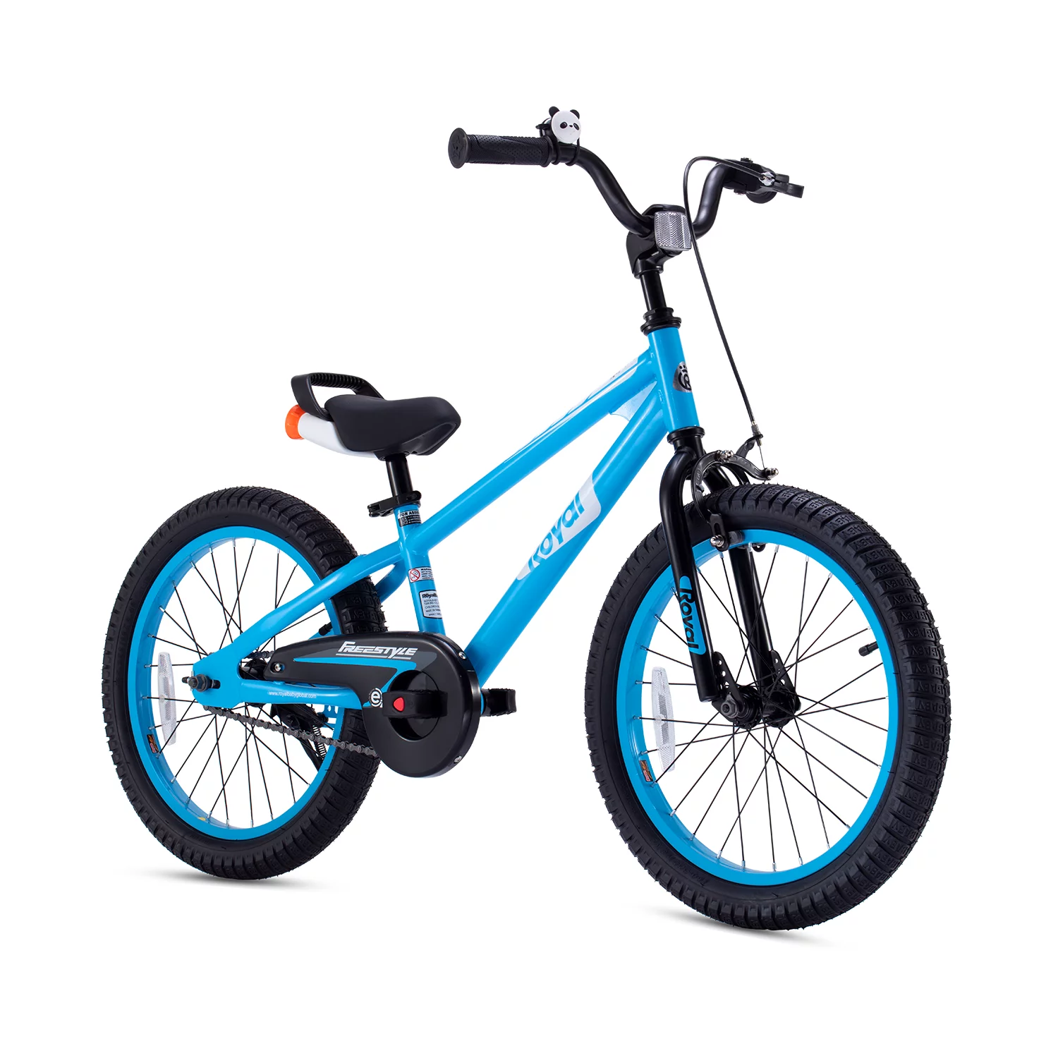 RoyalBaby EZ Kids Bike Easy Learn Balancing to Biking 18 Inch Balance & Pedal Bicycle Instant Assembly for Boys Girls Ages 5-9 Years Blue