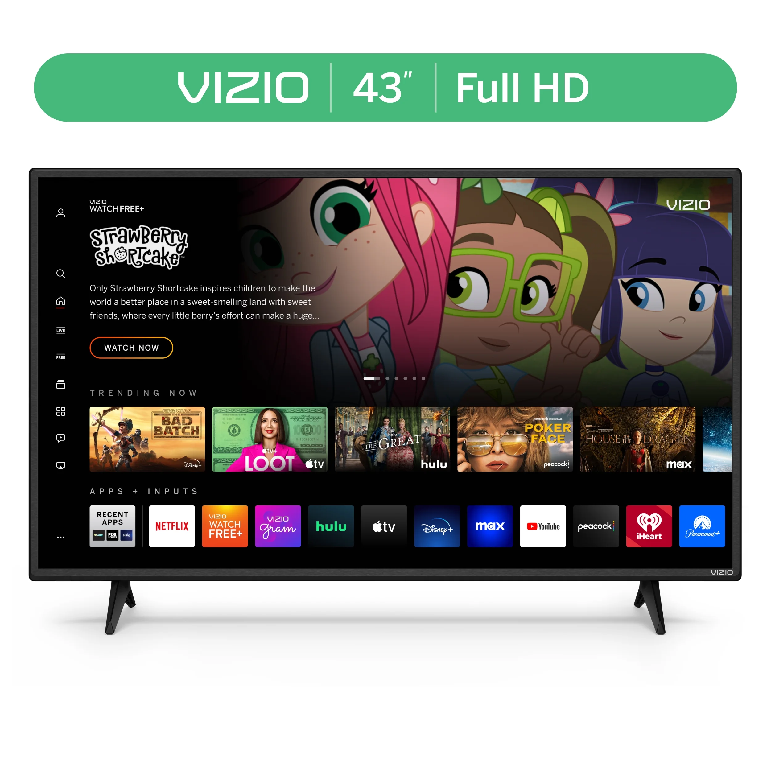 VIZIO 43″ Class D-Series FHD LED Smart TV D43f-J04