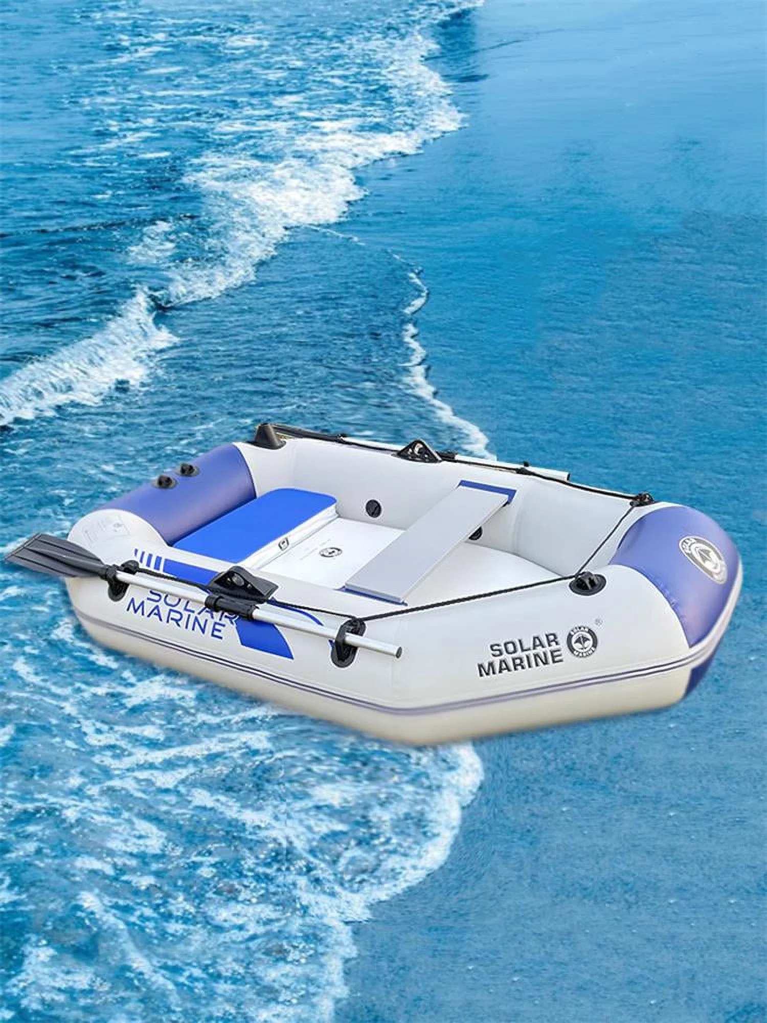 1 Person 175cm Inflatable Rowing Boat Ship Kayak Canoe Drifting Raft Dinghy Hovercraft Outdoor Fishing Diving Surfing Sailing B