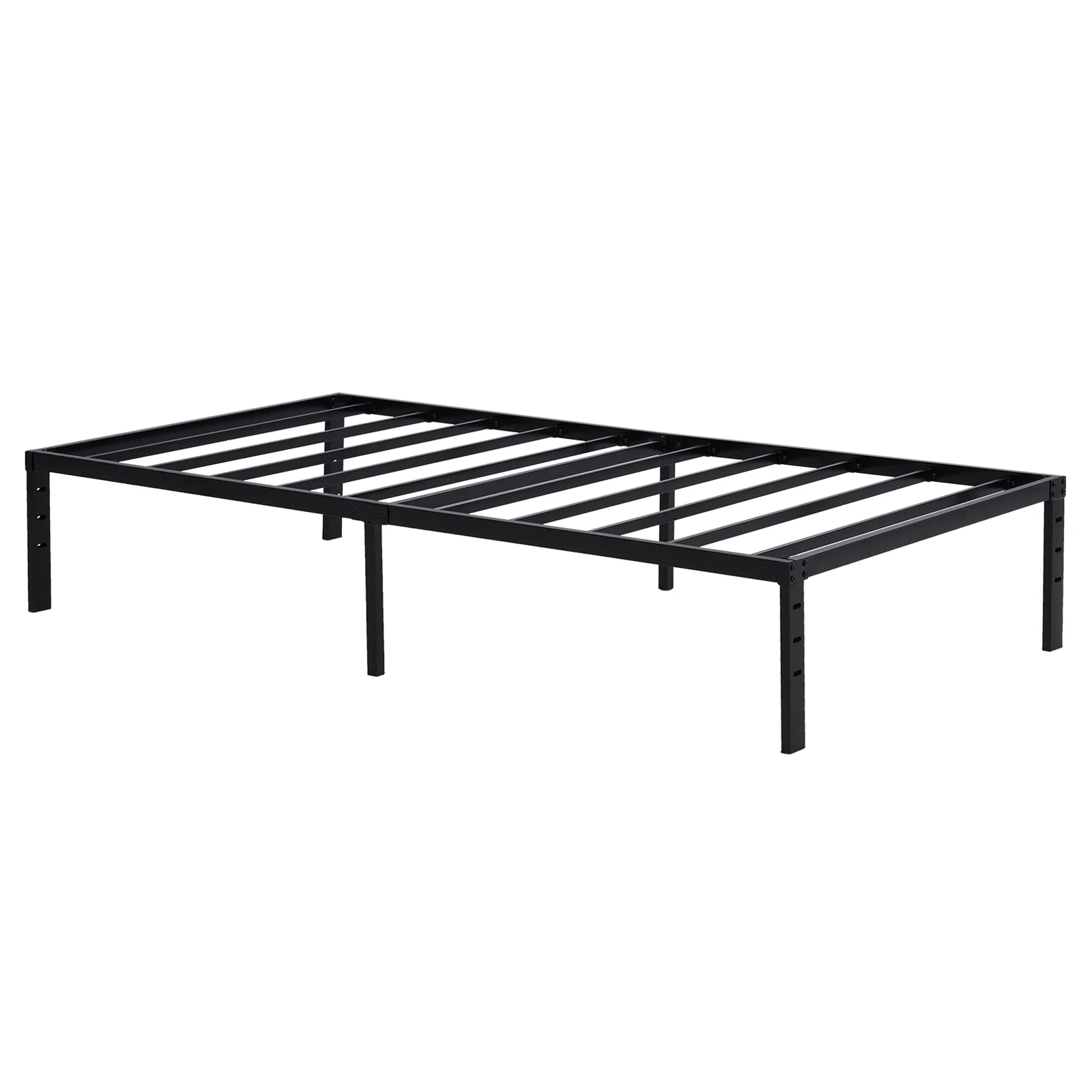 Ktaxon Twin Size Bed Frames, 14″ Metal Platform Bed, Black