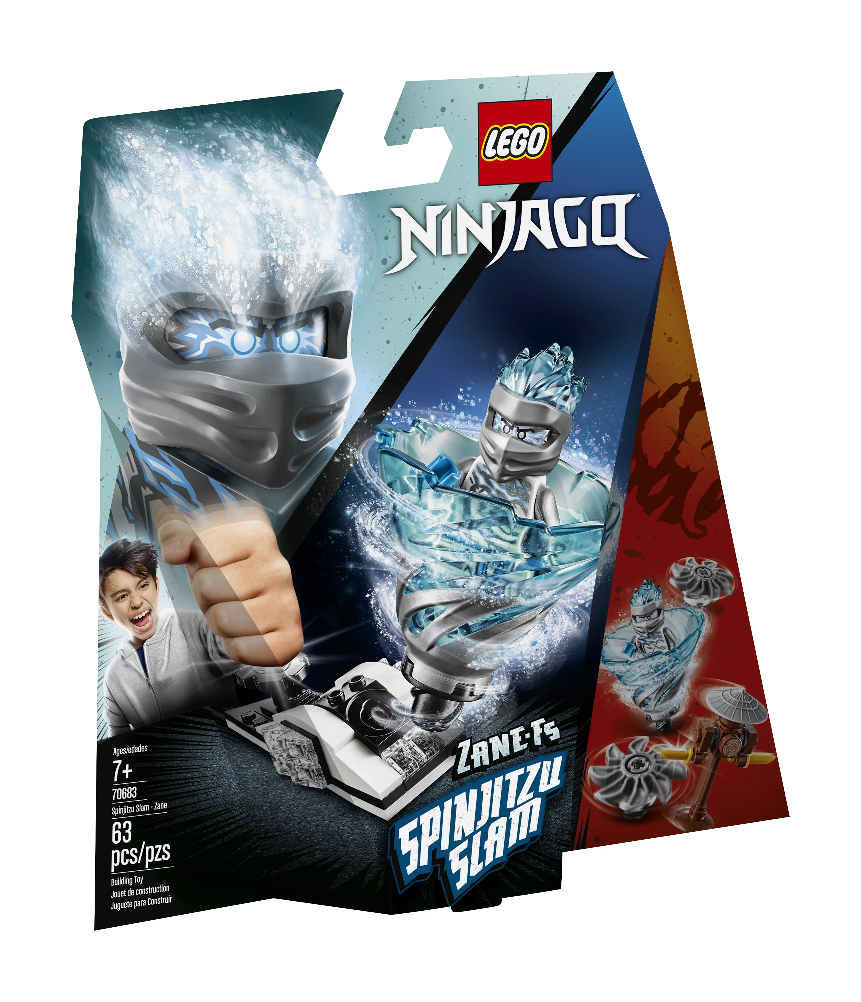 LEGO Ninjago Spinjitzu Slam – Zane 70683 Ninja Toy Building Kit (63 Pieces)