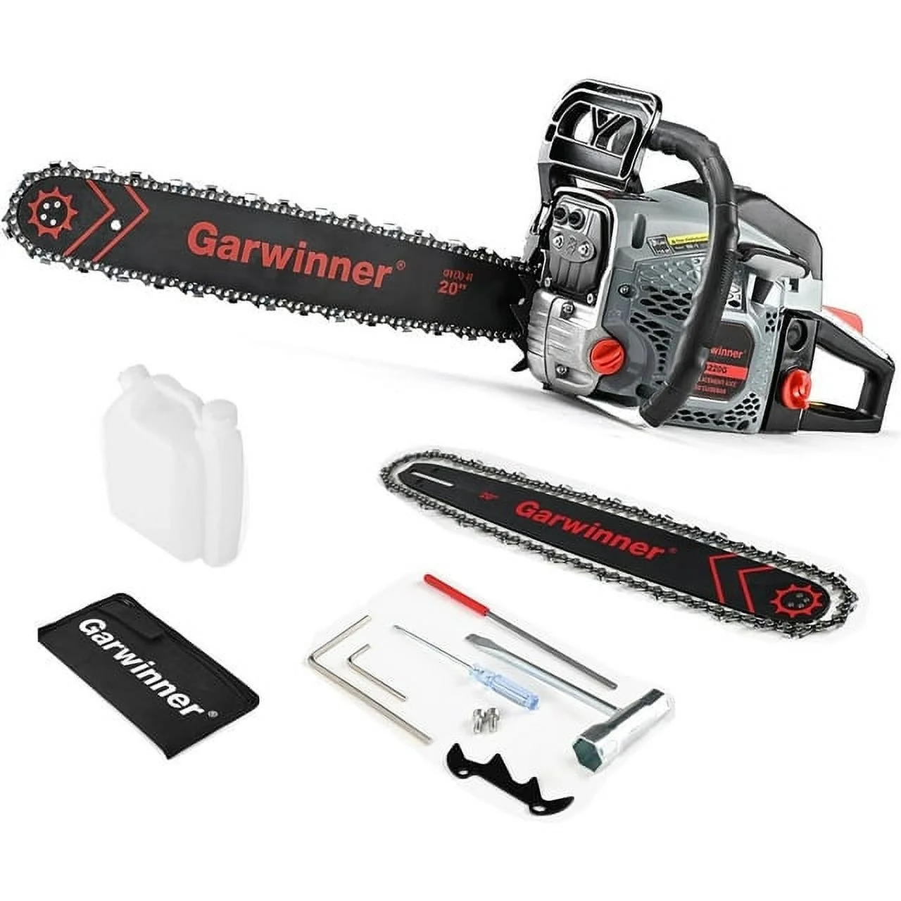 Gas Chainsaw 20 inch 6220G 62CC 2-Stroke Cordless Chainsaw for Farm/Garden/Ranch