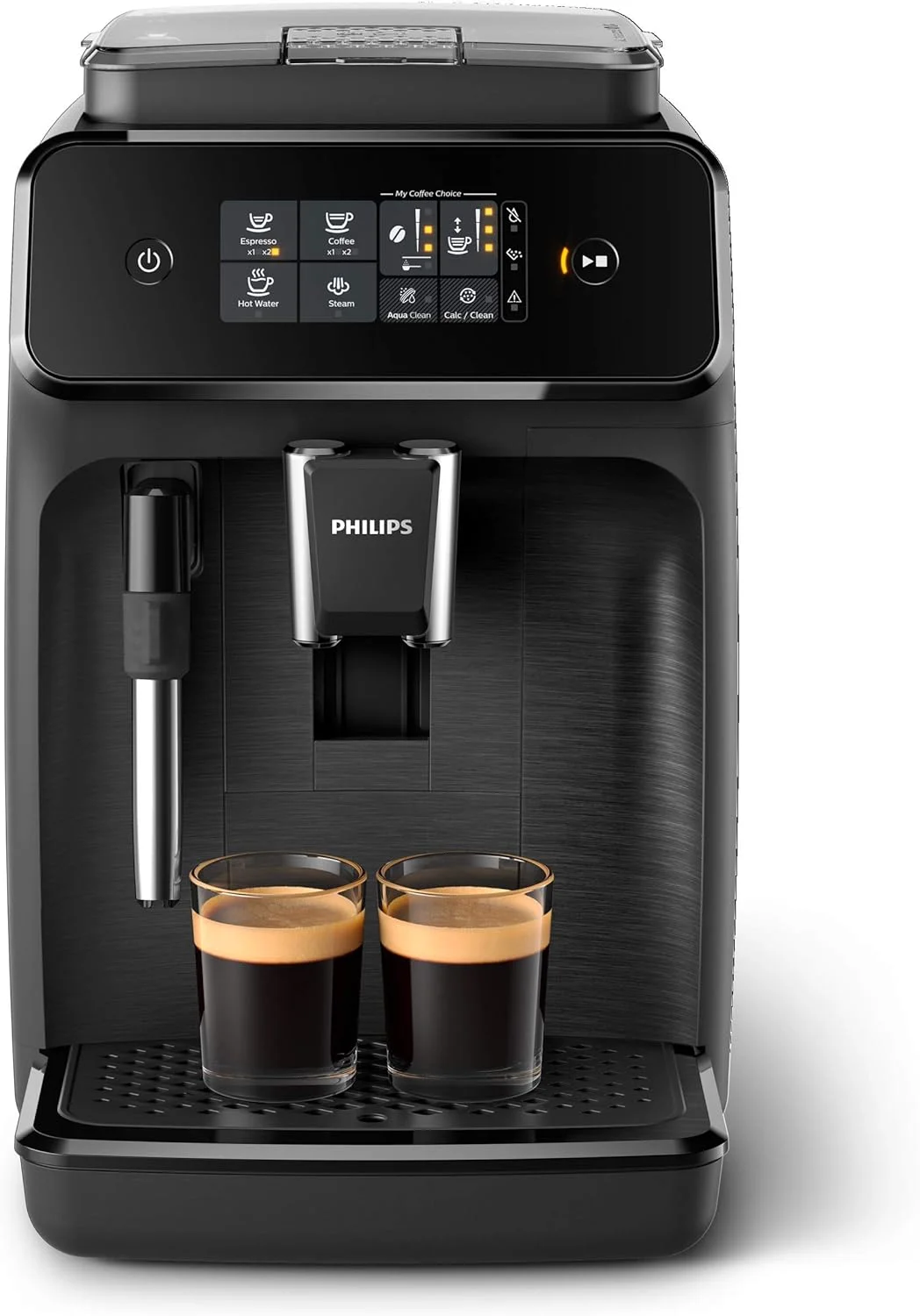 Philips 1200 Series Fully Automatic Espresso Machine w/ Milk Frother, Black (EP1220/04)