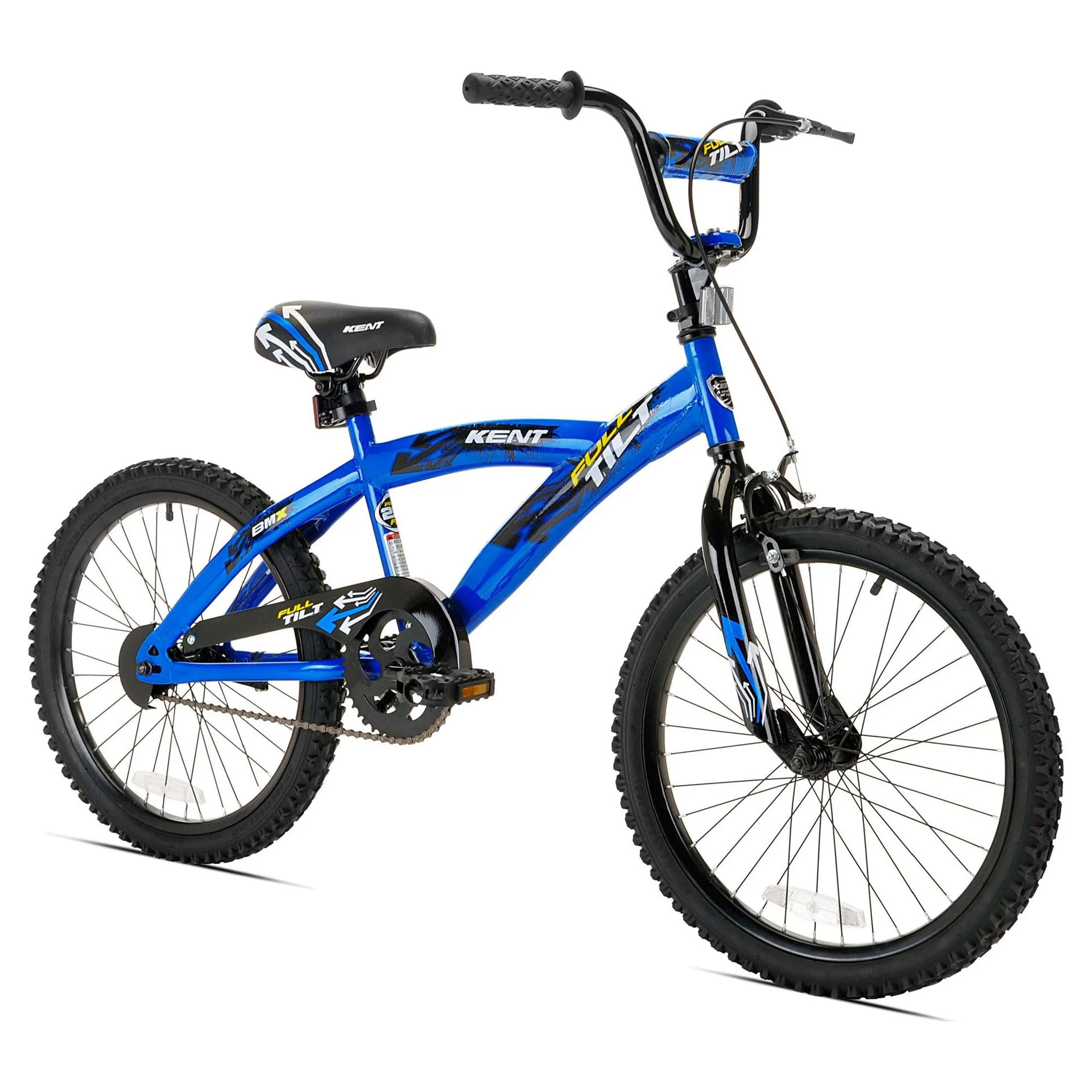 Kent 20″ Full Tilt Kids Steel BMX Bike with Steel Rims & Freestyle Tires, Blue