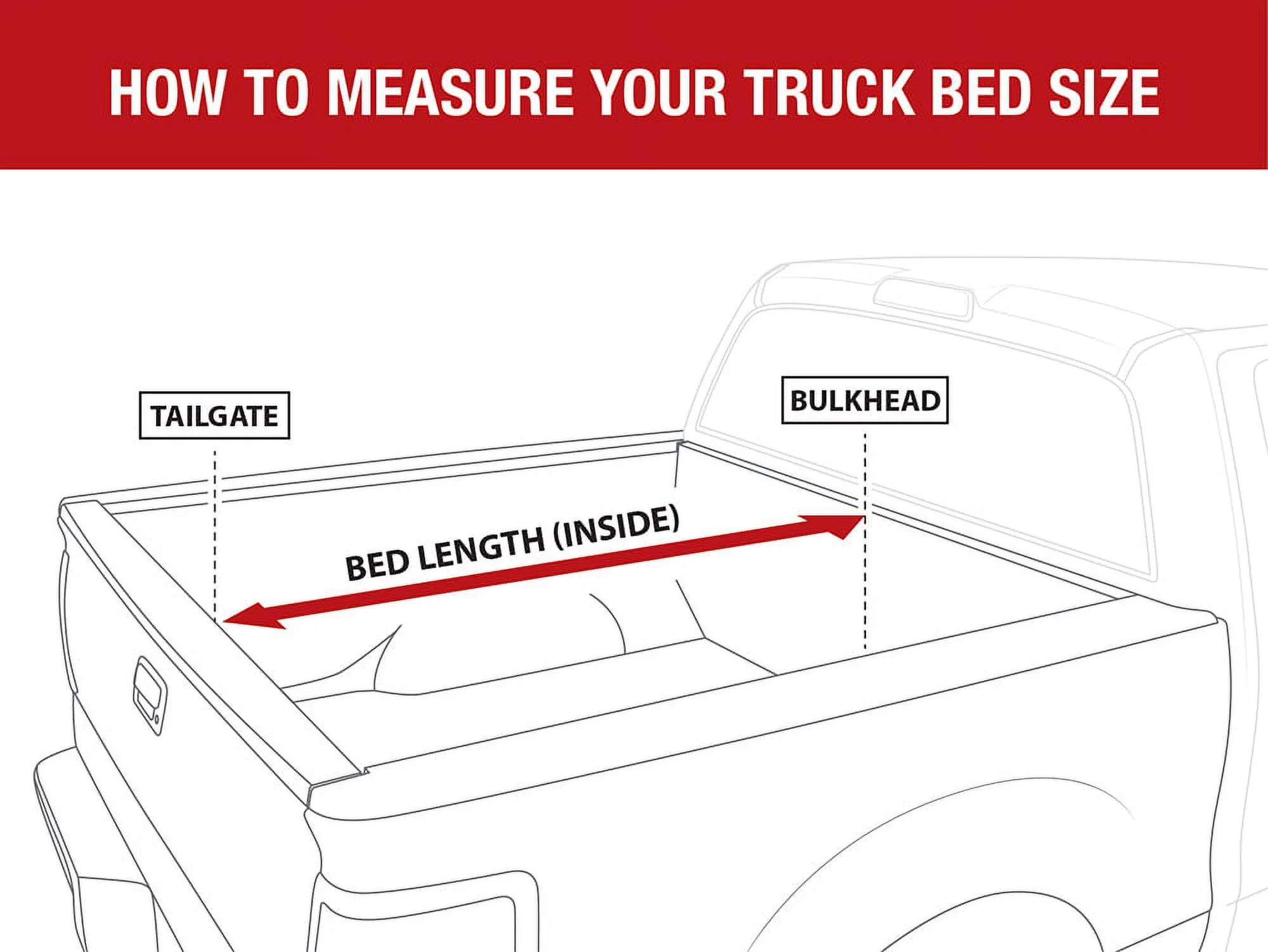 MaxMate Soft Tri-fold Truck Bed Tonneau Cover Compatible with 2016-2023 Toyota Tacoma | 5′ (60″) Bed | TCT371630