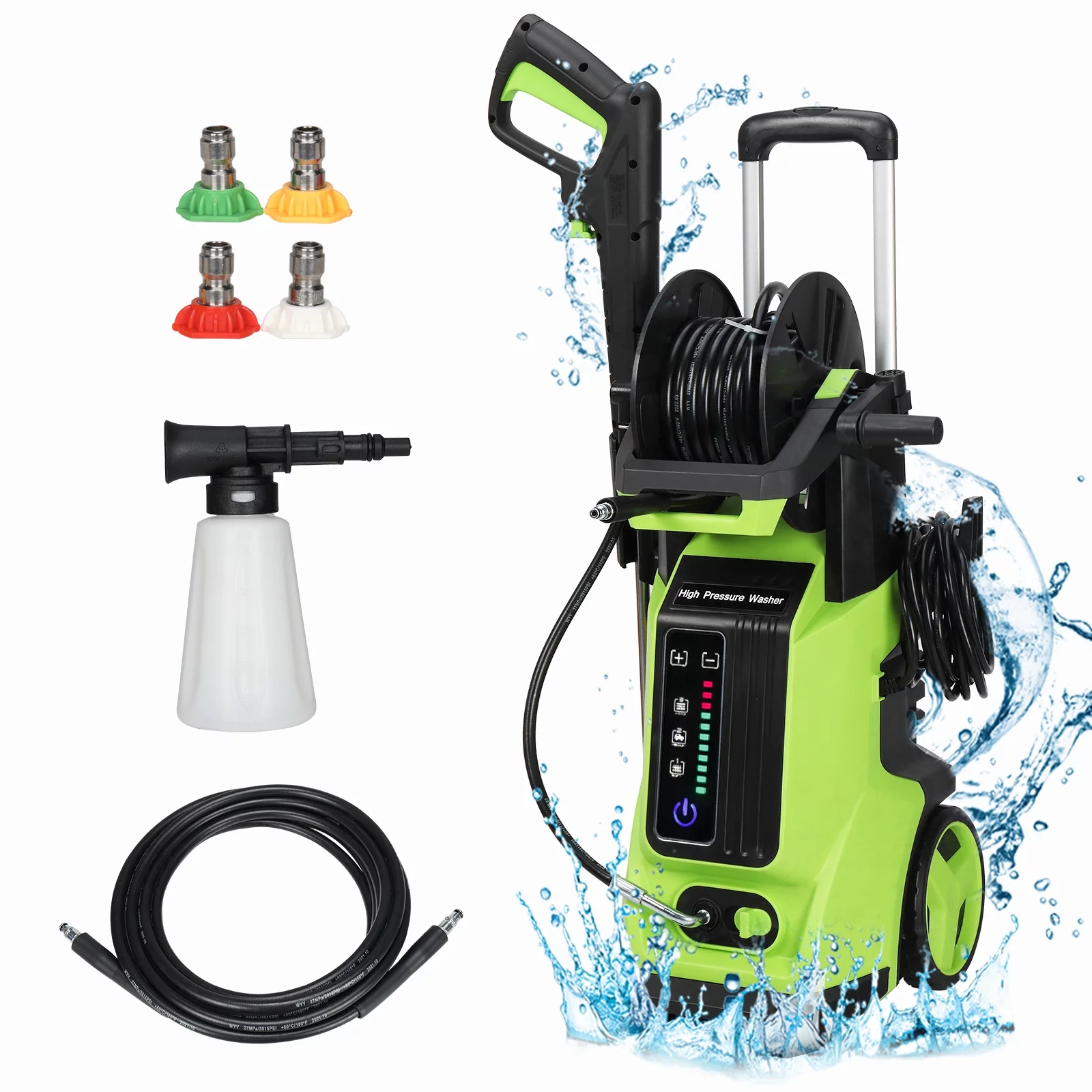 Ktaxon Adjustable High Pressure Washer, 3500PSI 2.6GPM Electric Power Washer Cleaner