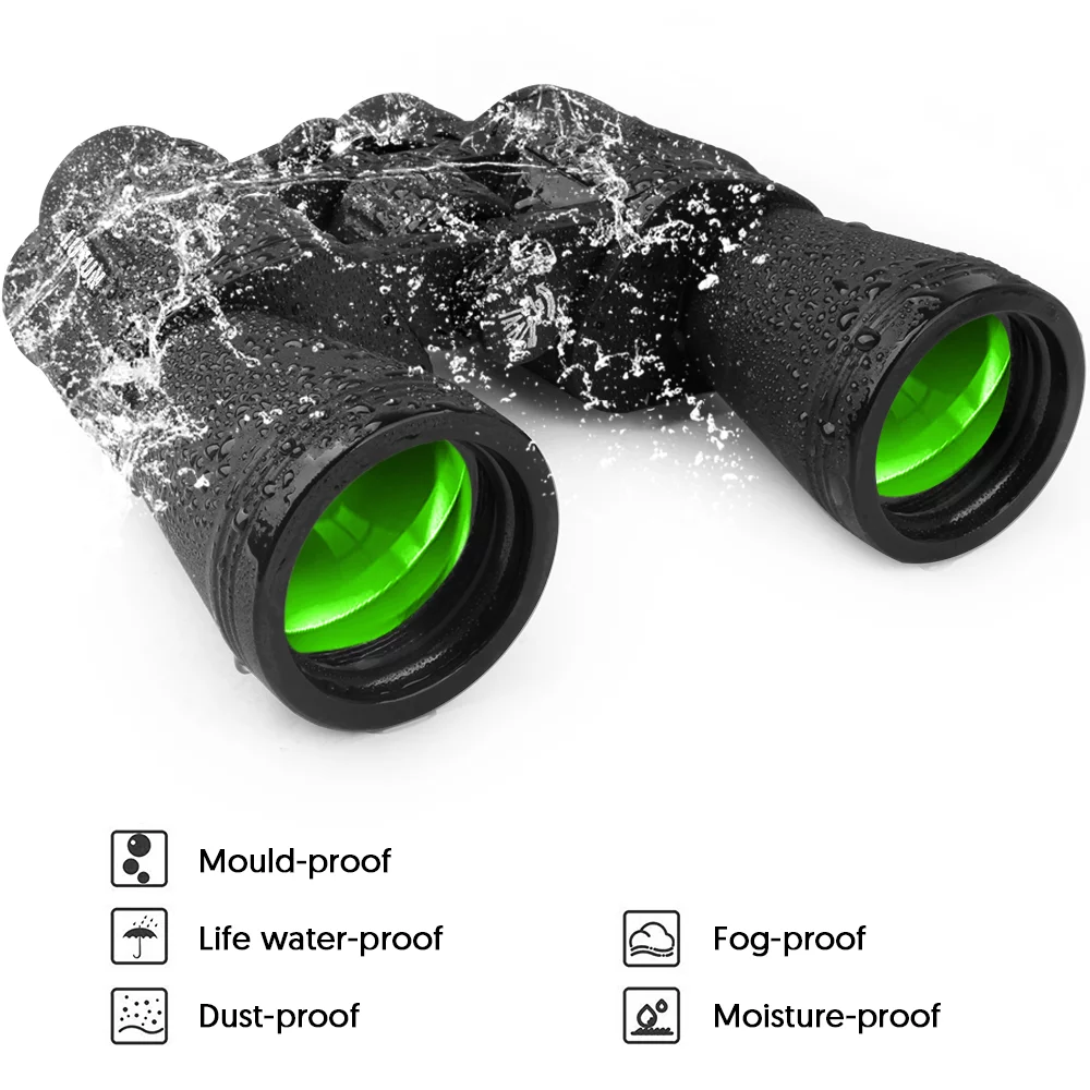 SUGARDAY 20×50 Binoculars for Kids Adults with Clear Low Light Vision Waterproof for Bird Watching Hunting Sightseeing