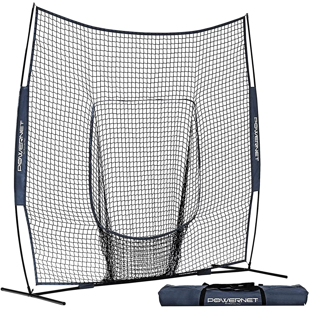 PowerNet 8×8 Modular Frame Hitting Net Ultra Portable with Quick Setup (1152)