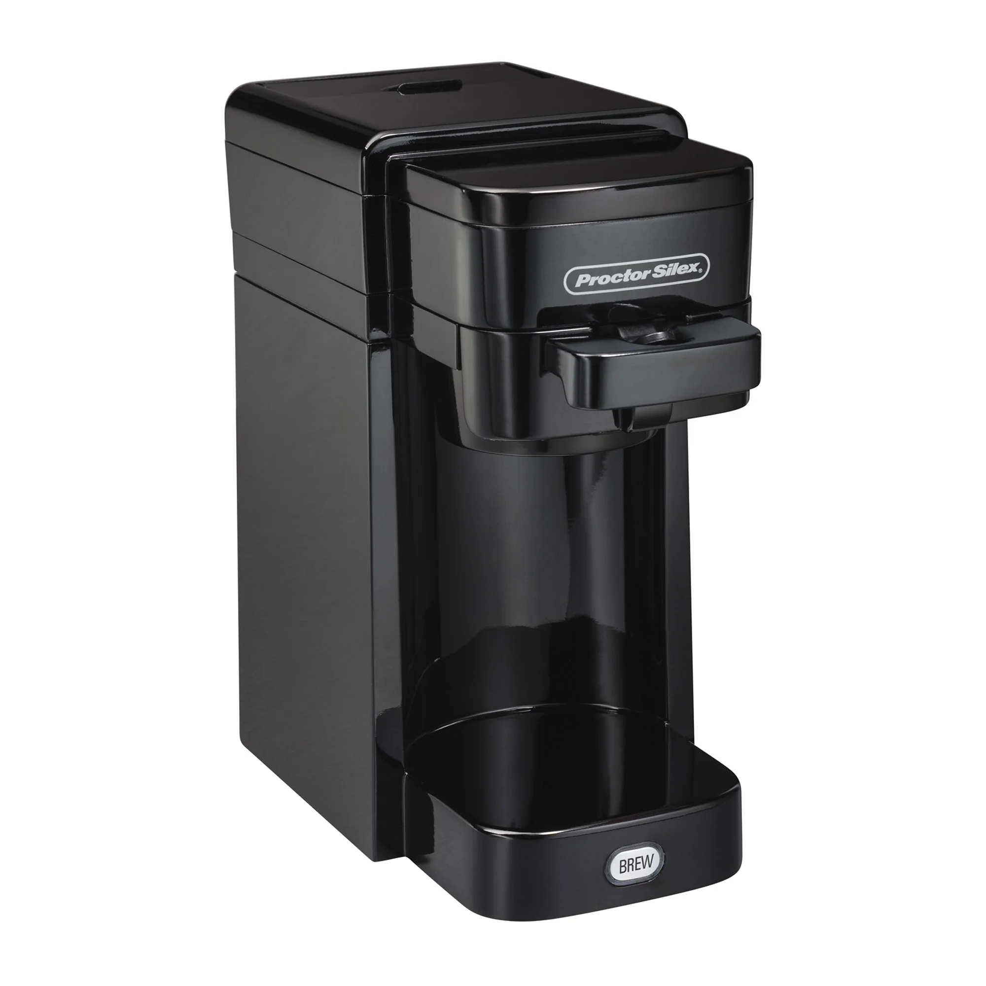 Proctor-Silex 49961 Single Serve Ground & Single Serve Pod Coffee Maker, Black