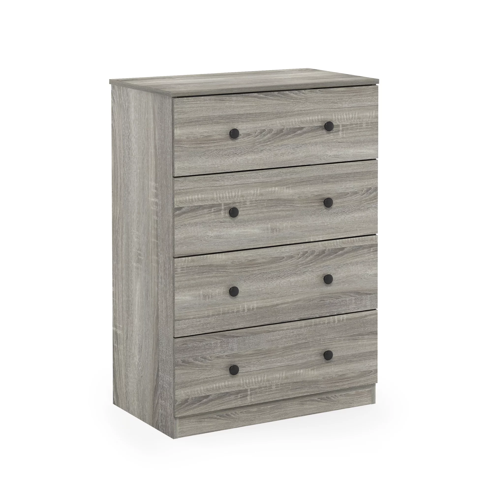 Furinno Tidur Simple Design 4-Drawer Dresser, Solid White